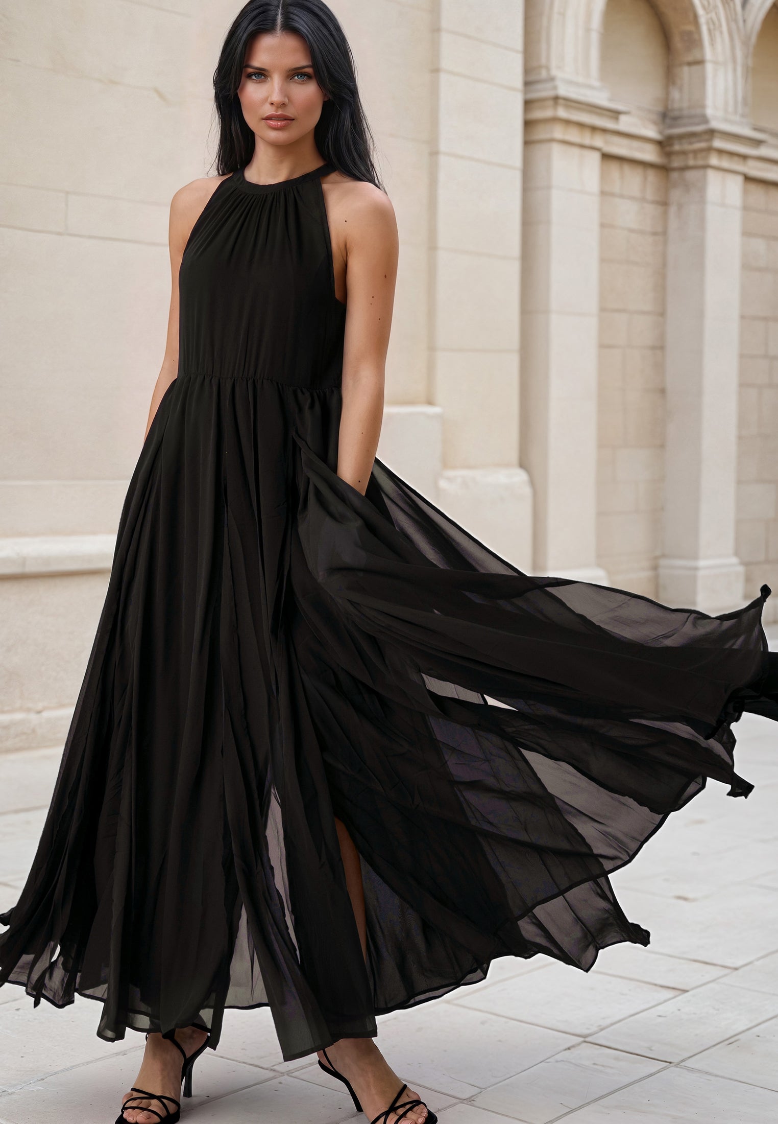 DUSK DRESS BLACK
