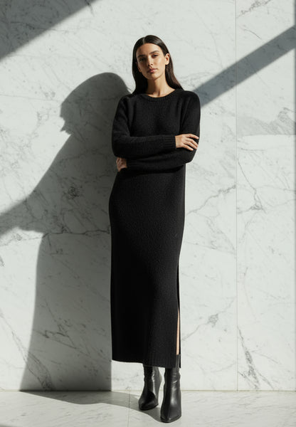 RELIGION Heritage Black Midi Jumper Dress