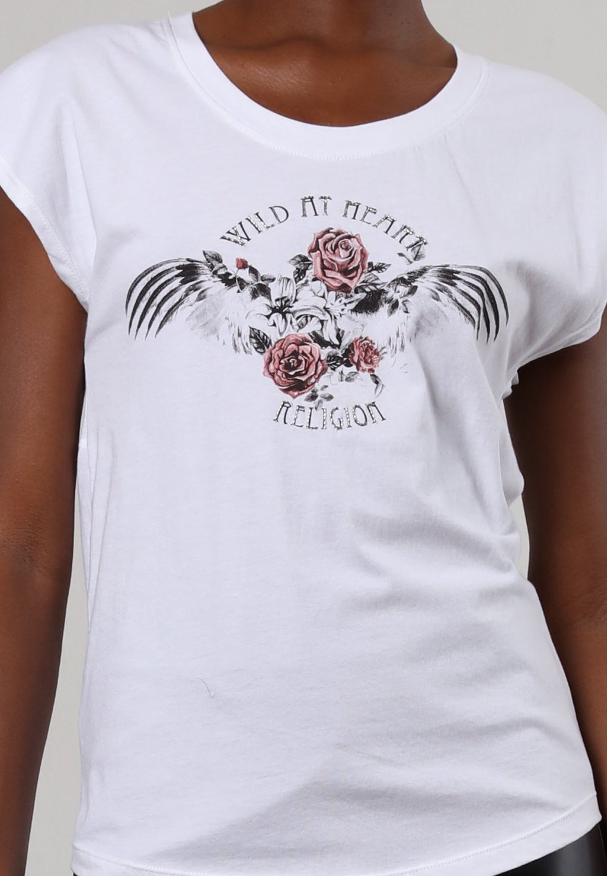 FALLEN T-SHIRT HEART WHITE