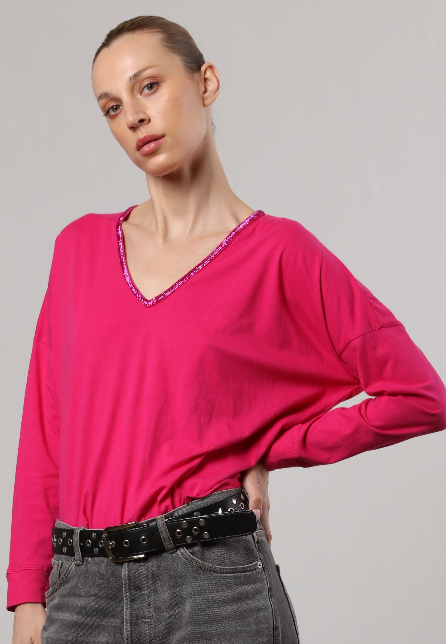 RELAY T-SHIRT HOT PINK