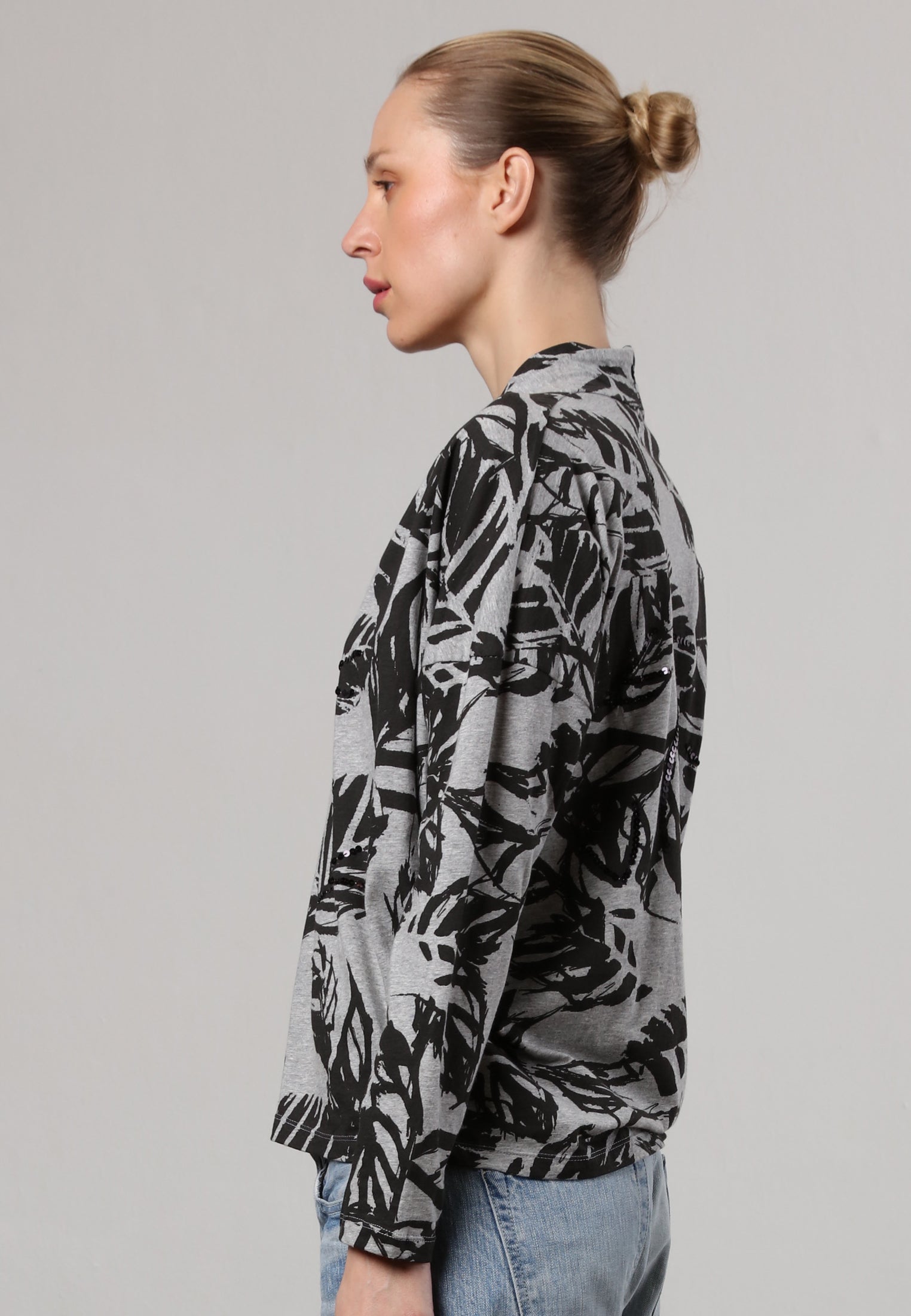 TRIBE TOP GREY MARL