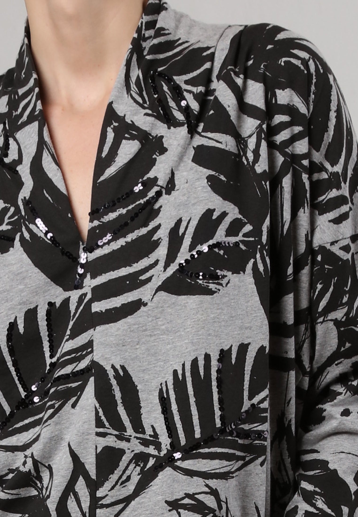 TRIBE TOP GREY MARL