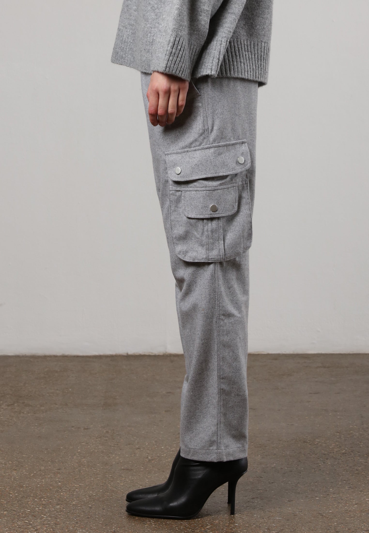 INNOCENT TROUSERS GREY MARL