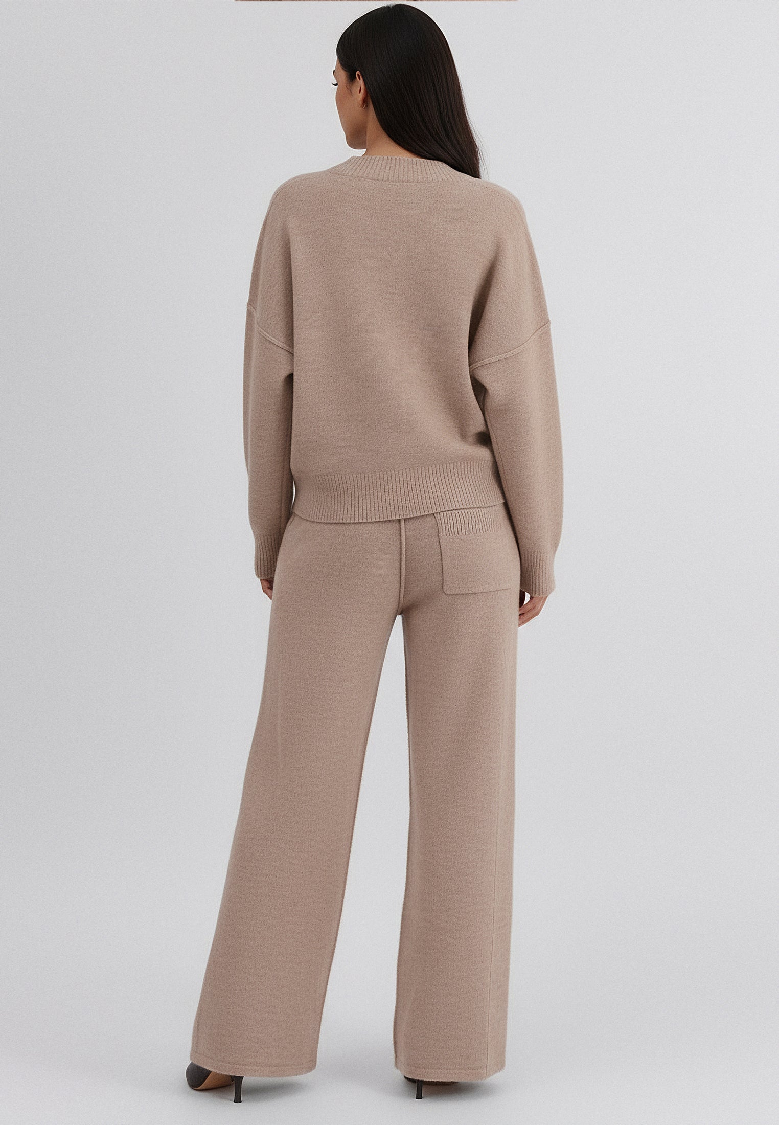 KNIT TROUSERS BEIGE