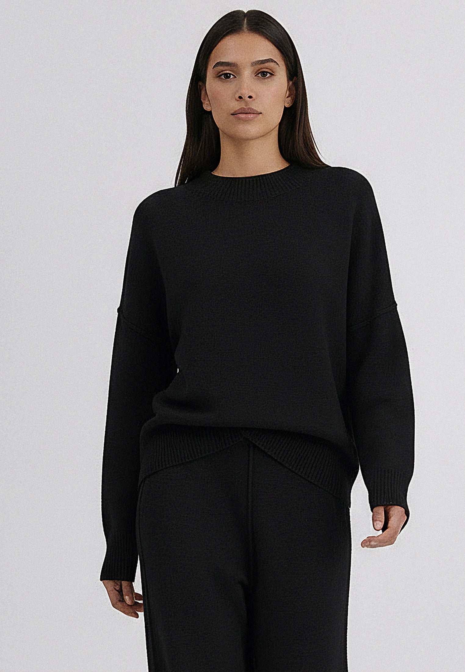 KNIT JUMPER BLACK