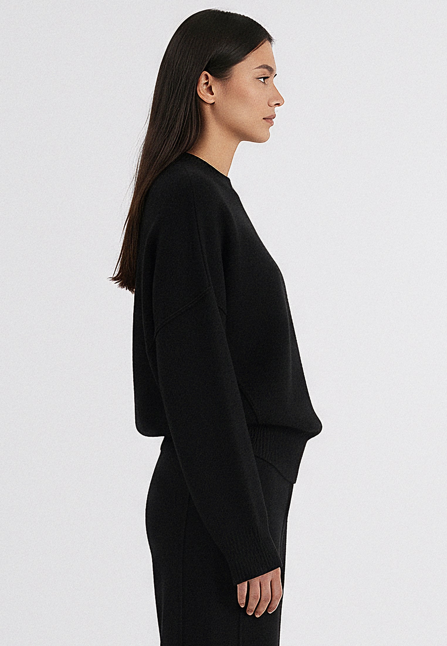 KNIT JUMPER BLACK