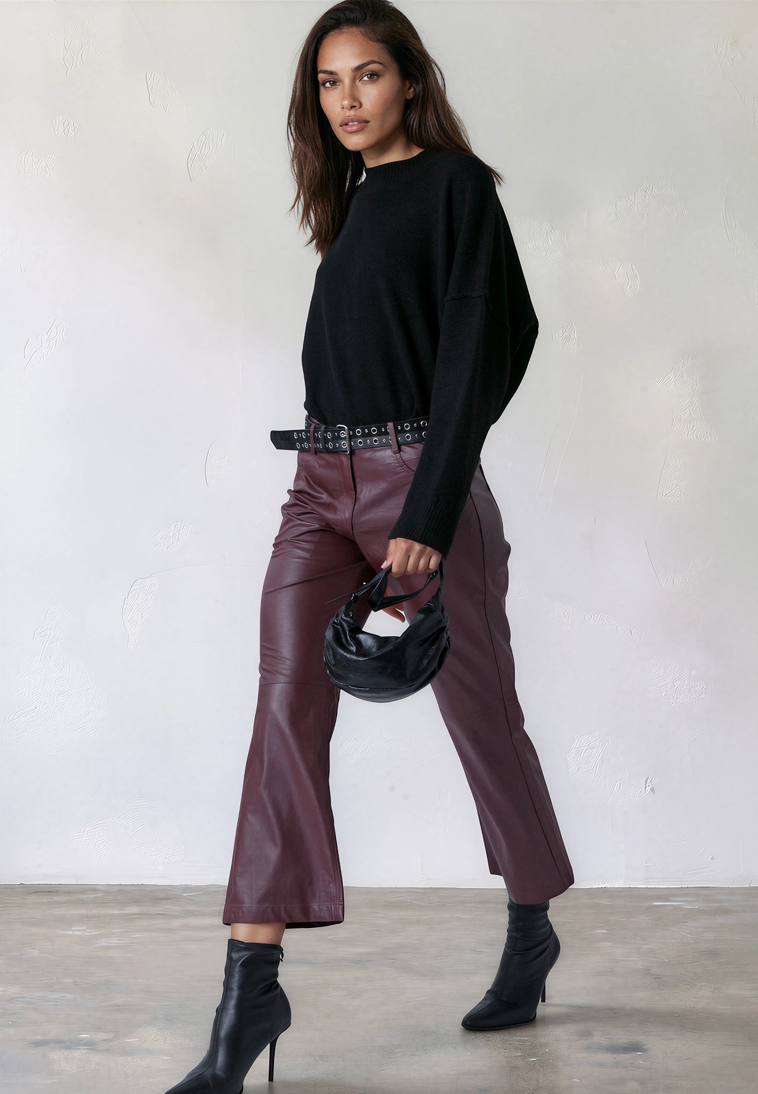 NEBULA TROUSERS OXBLOOD