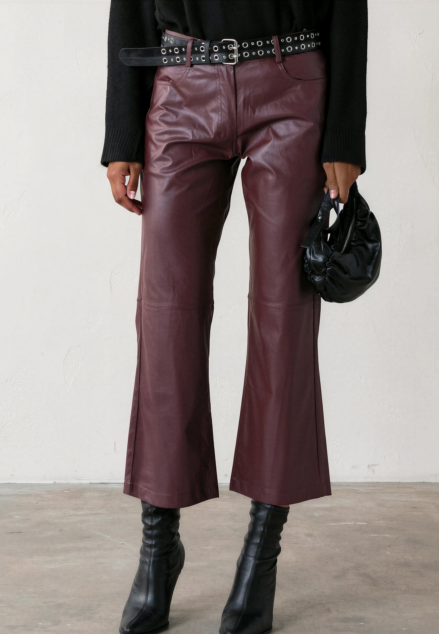 NEBULA TROUSERS OXBLOOD
