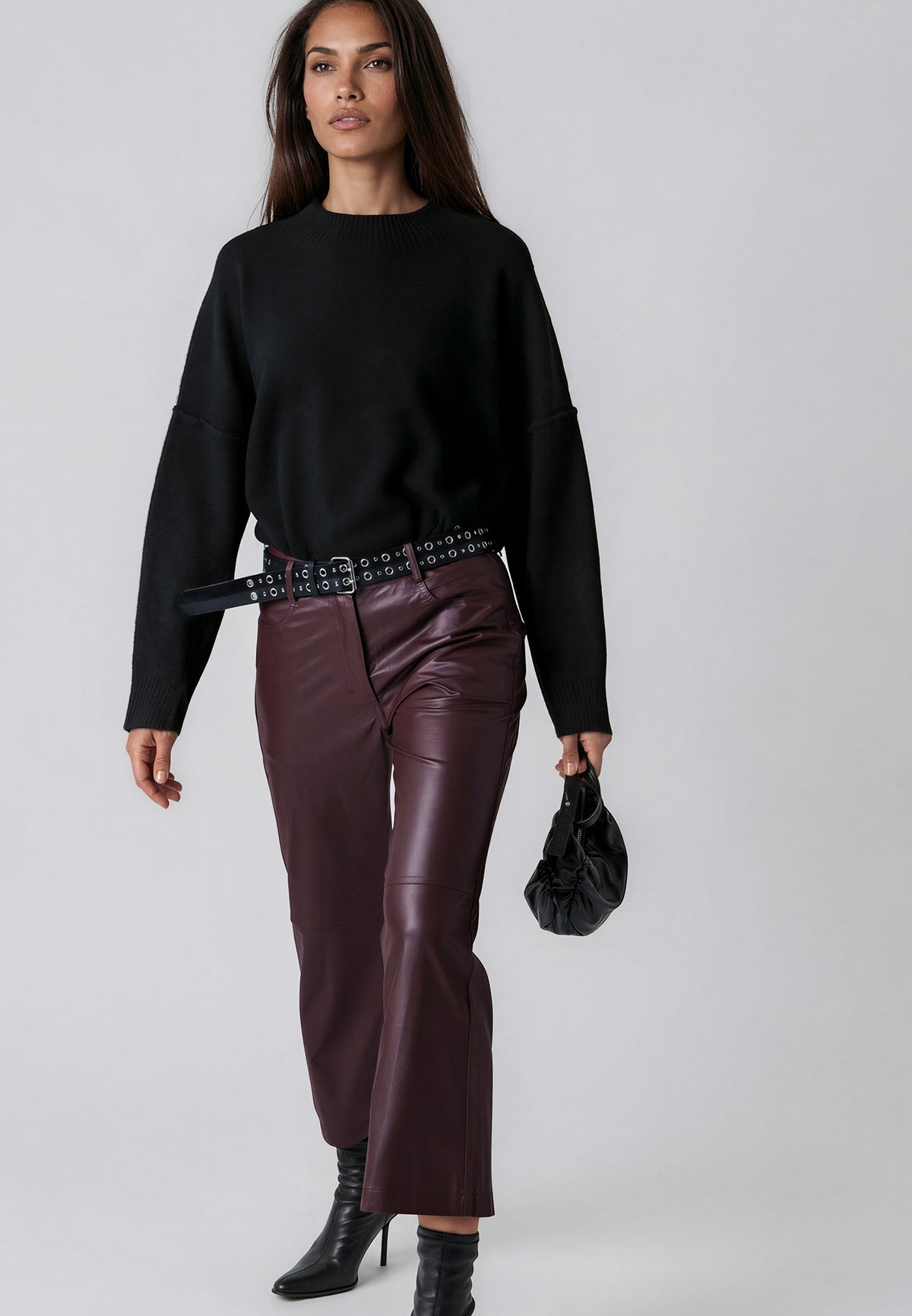 NEBULA TROUSERS OXBLOOD