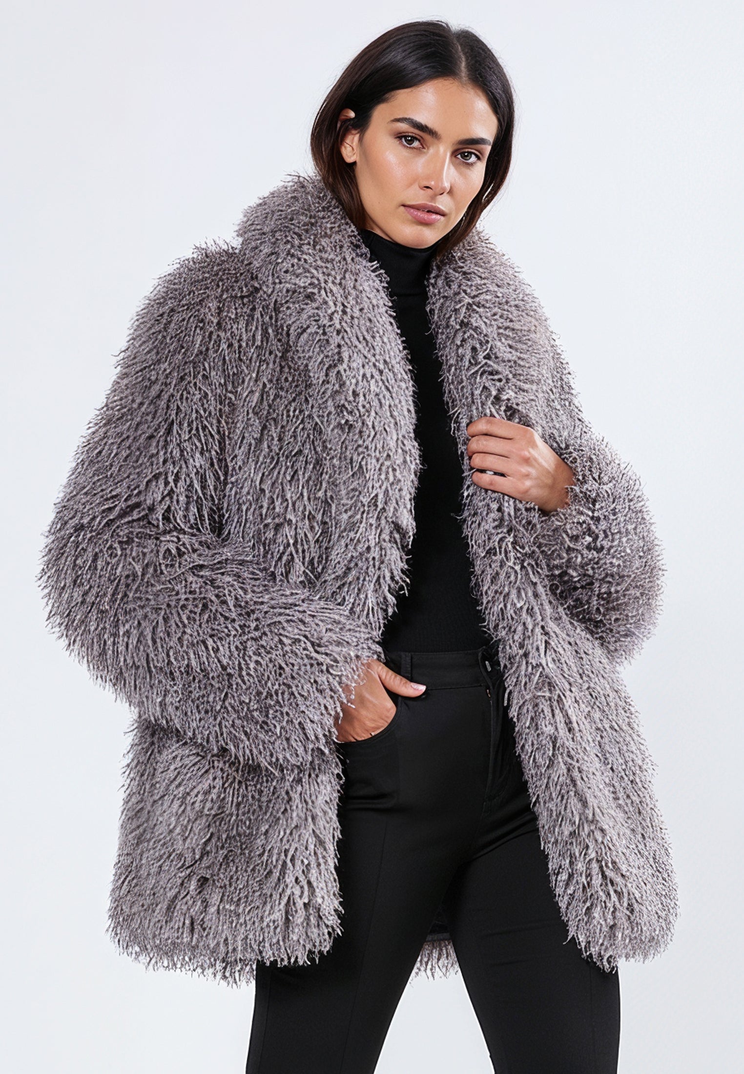 RELAX LIGHT GREY COAT