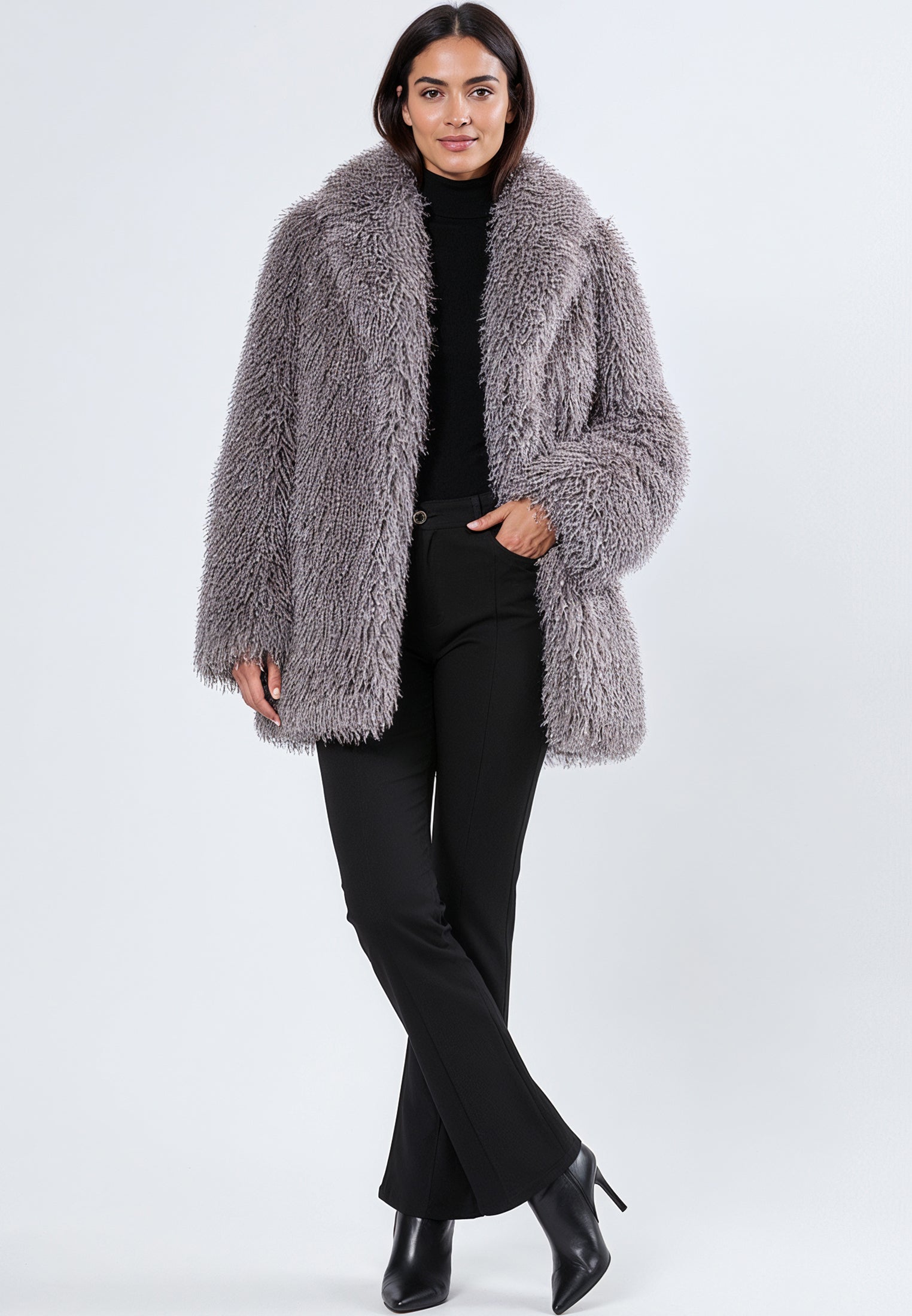 RELAX LIGHT GREY COAT