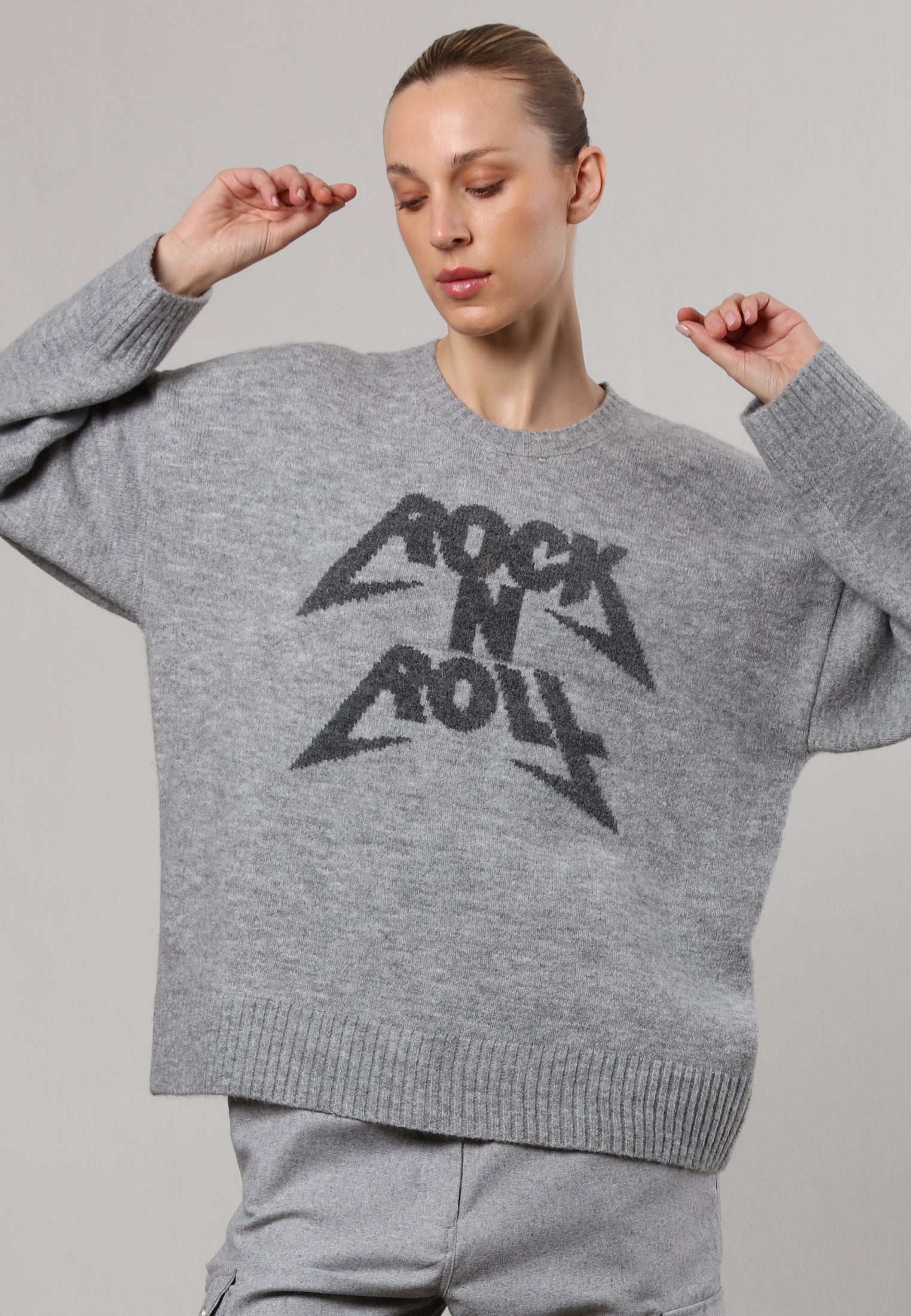 REVOLUTION JUMPER GREY MARL