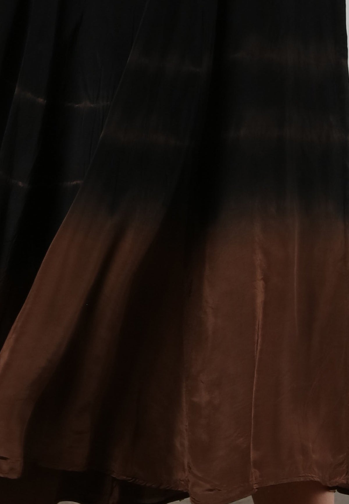 ORION MAXI HALTERNECK DRESS TIE DYE BLACK & BROWN