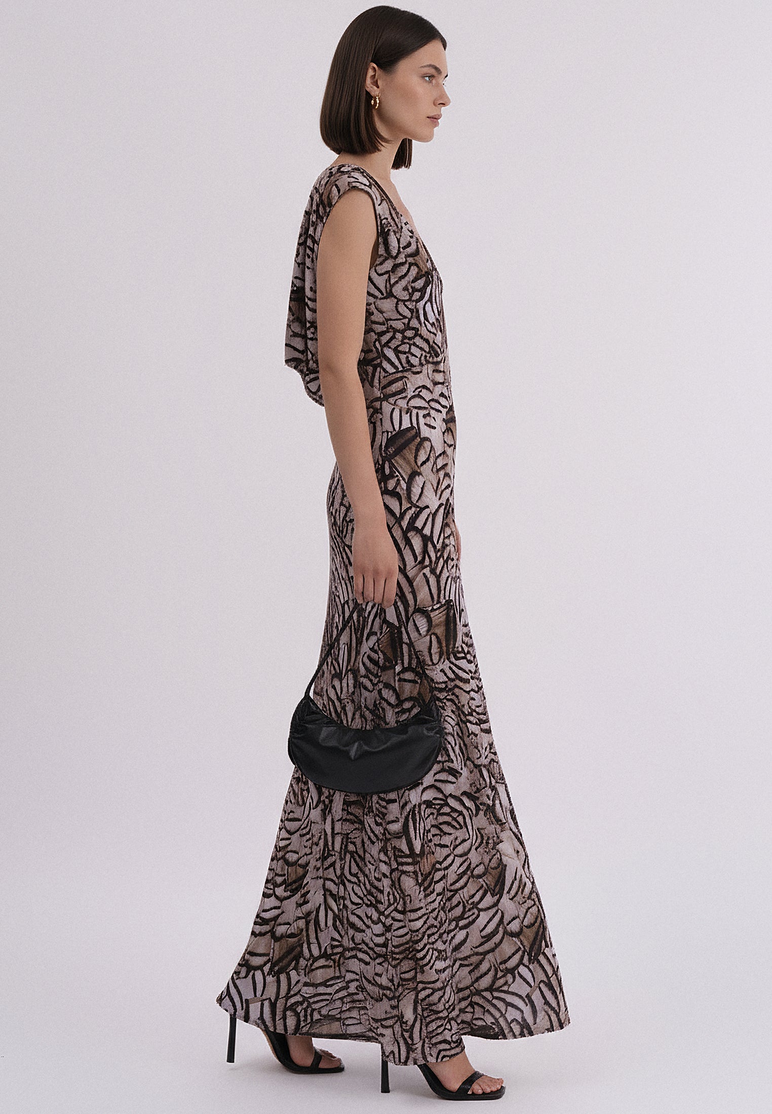 DAWN MAXI DRESS PLUME PRINT