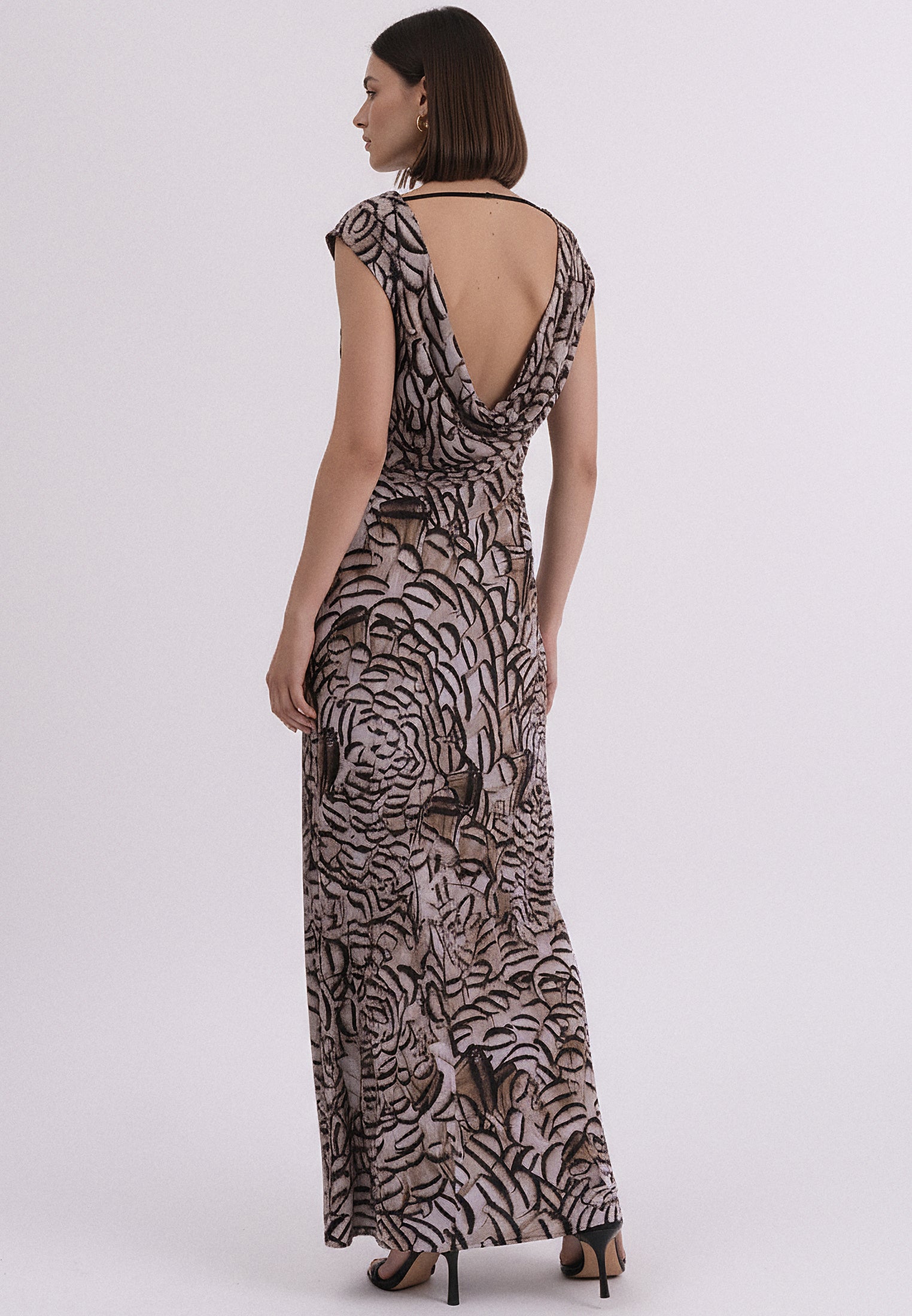 DAWN MAXI DRESS PLUME PRINT