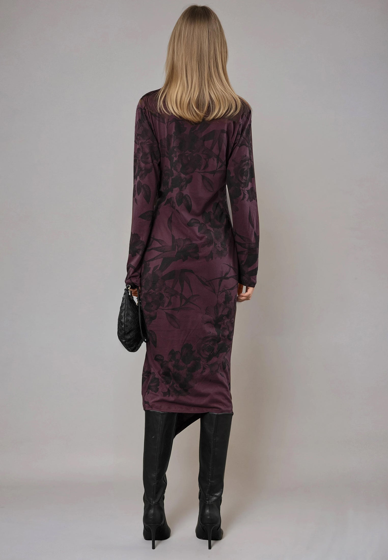 FLINT DRESS MAUVE WINE