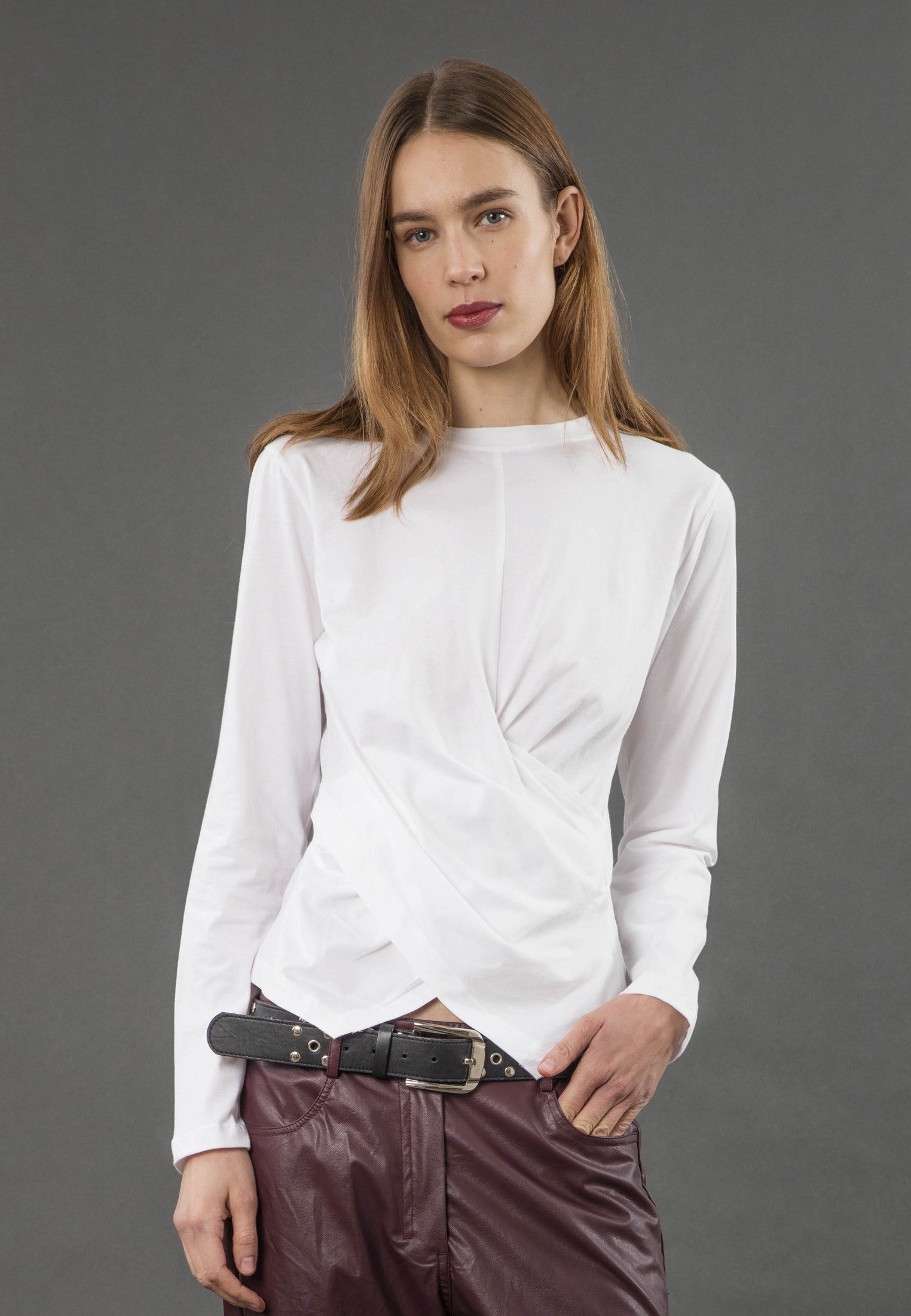 TIME TOP LS WHITE