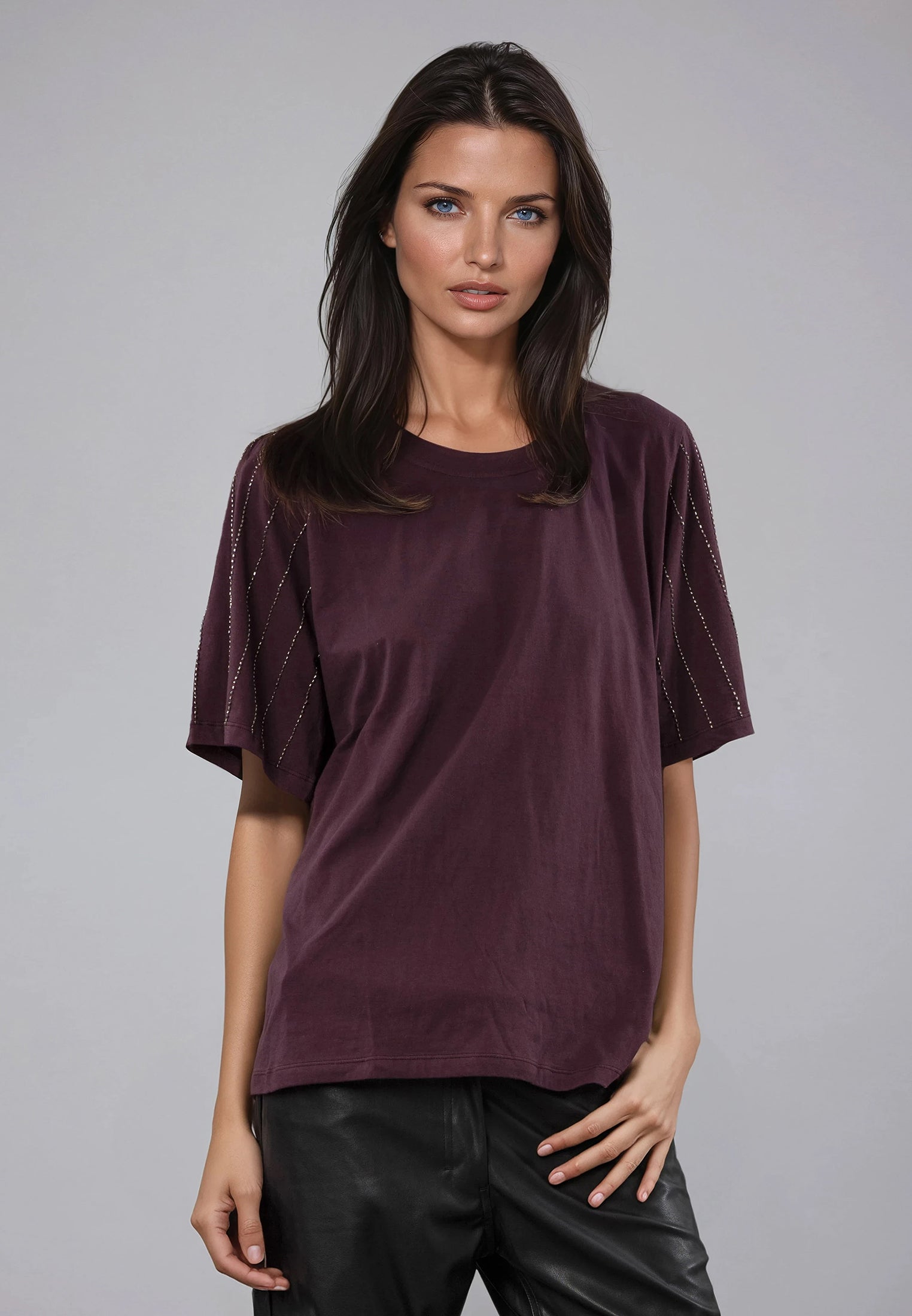 EAGLE T-SHIRT MAUVE WINE