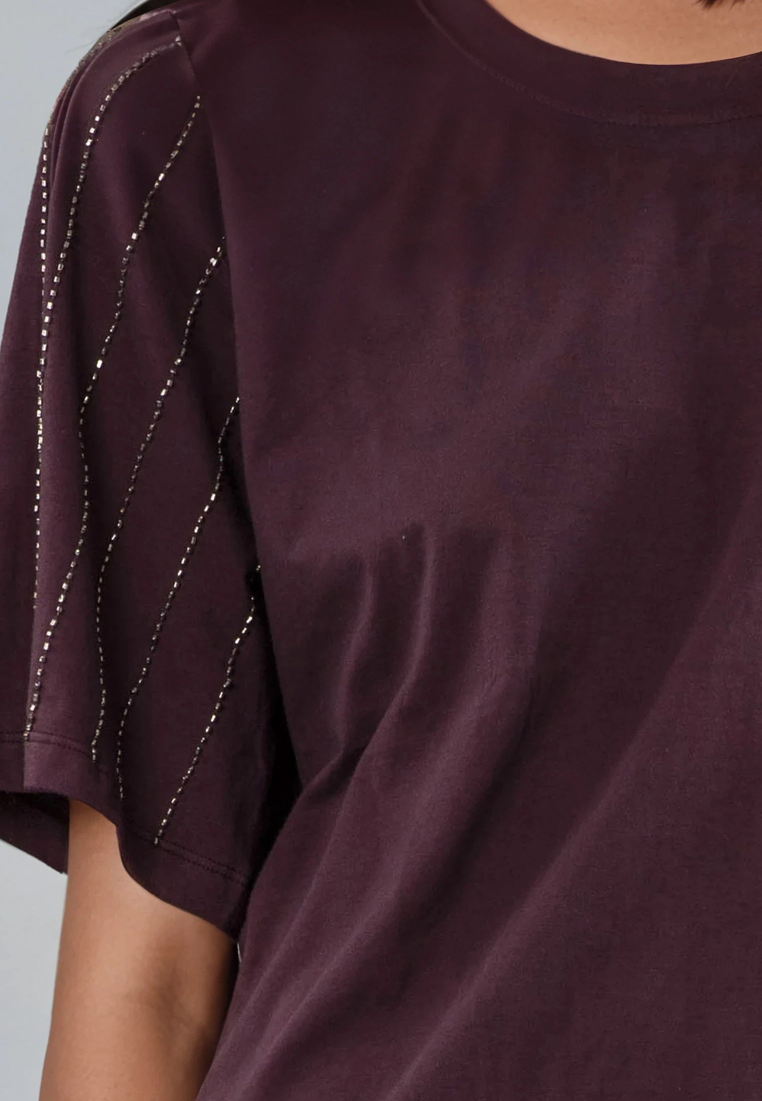EAGLE T-SHIRT MAUVE WINE