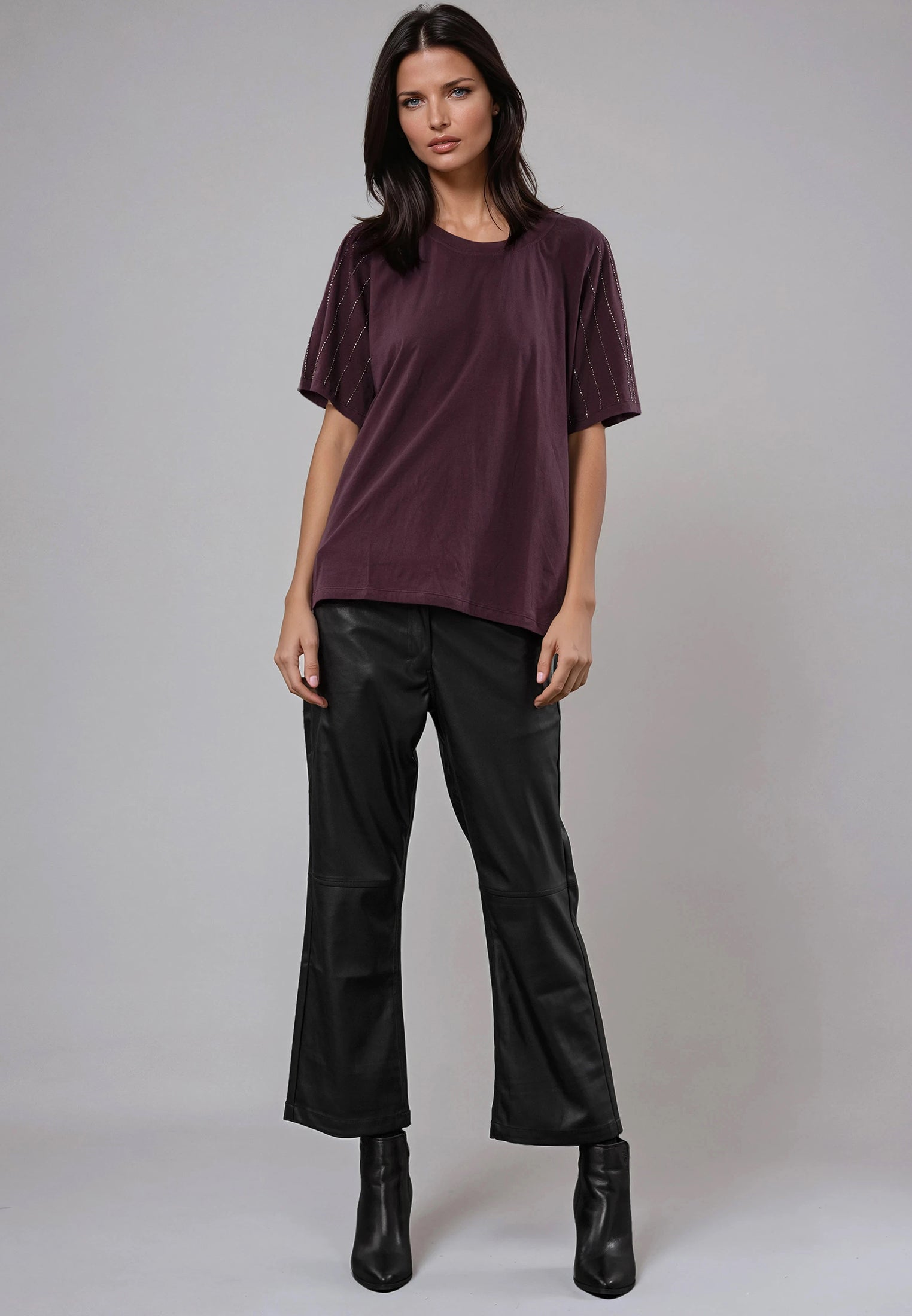 EAGLE T-SHIRT MAUVE WINE