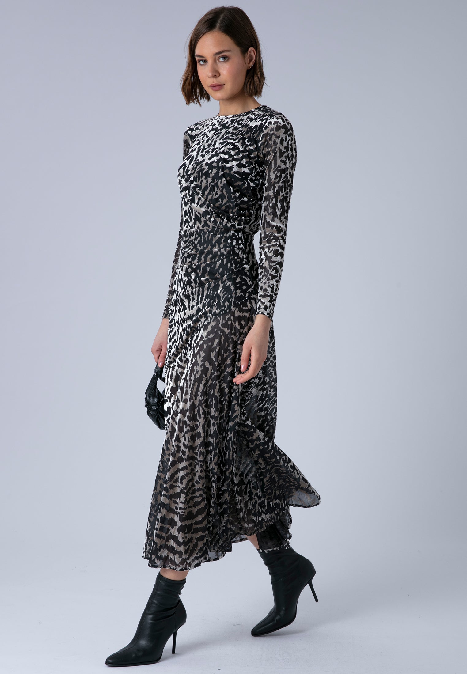 EMMY MAXI DRESS SILVER FOIL