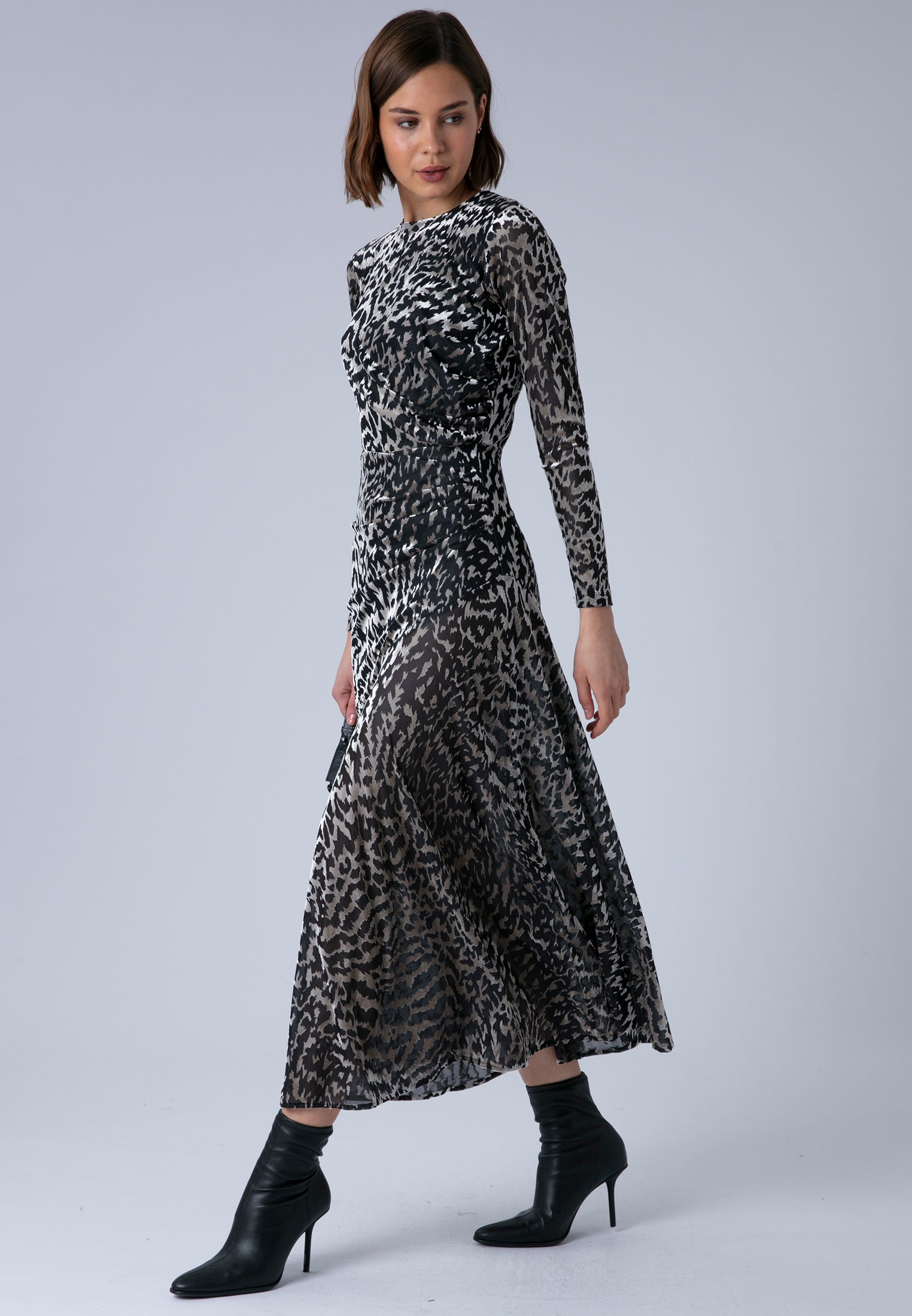 EMMY MAXI DRESS SILVER FOIL