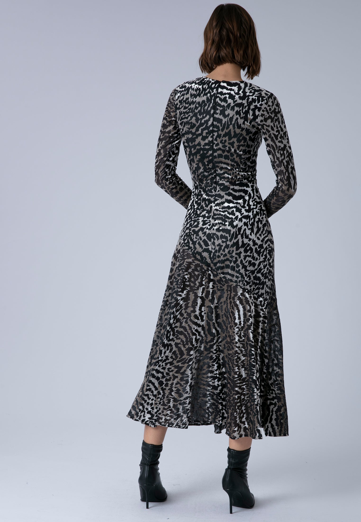 EMMY MAXI DRESS SILVER FOIL