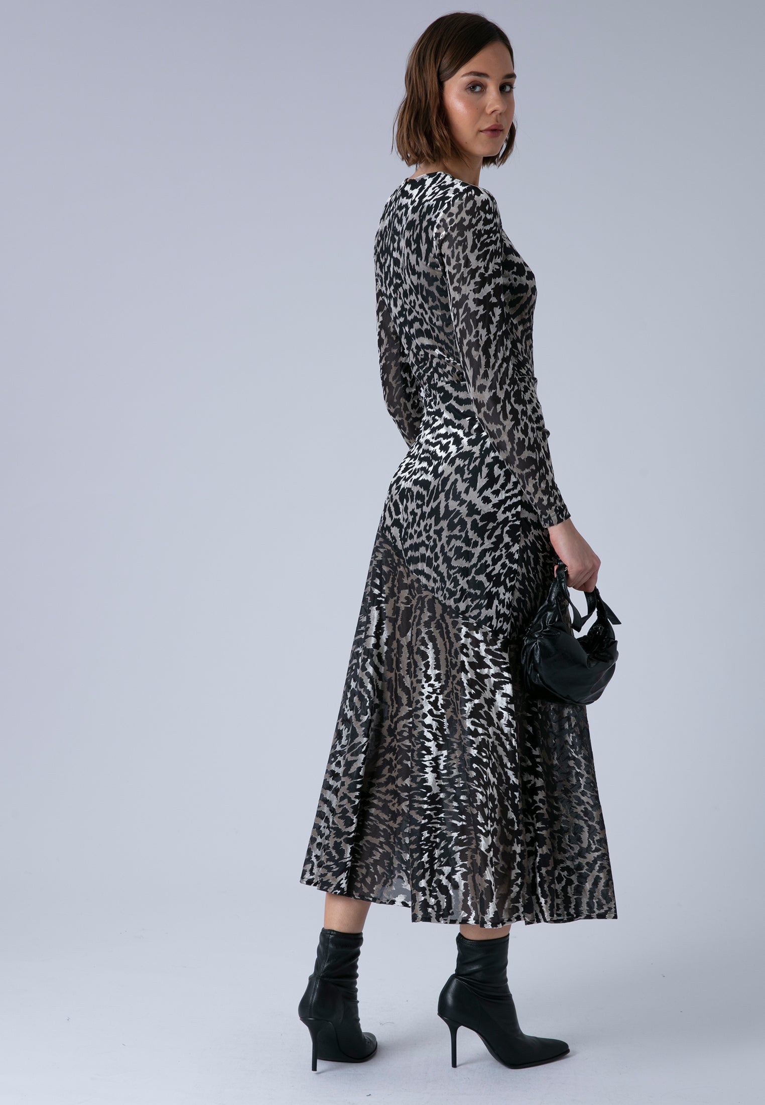 EMMY MAXI DRESS SILVER FOIL