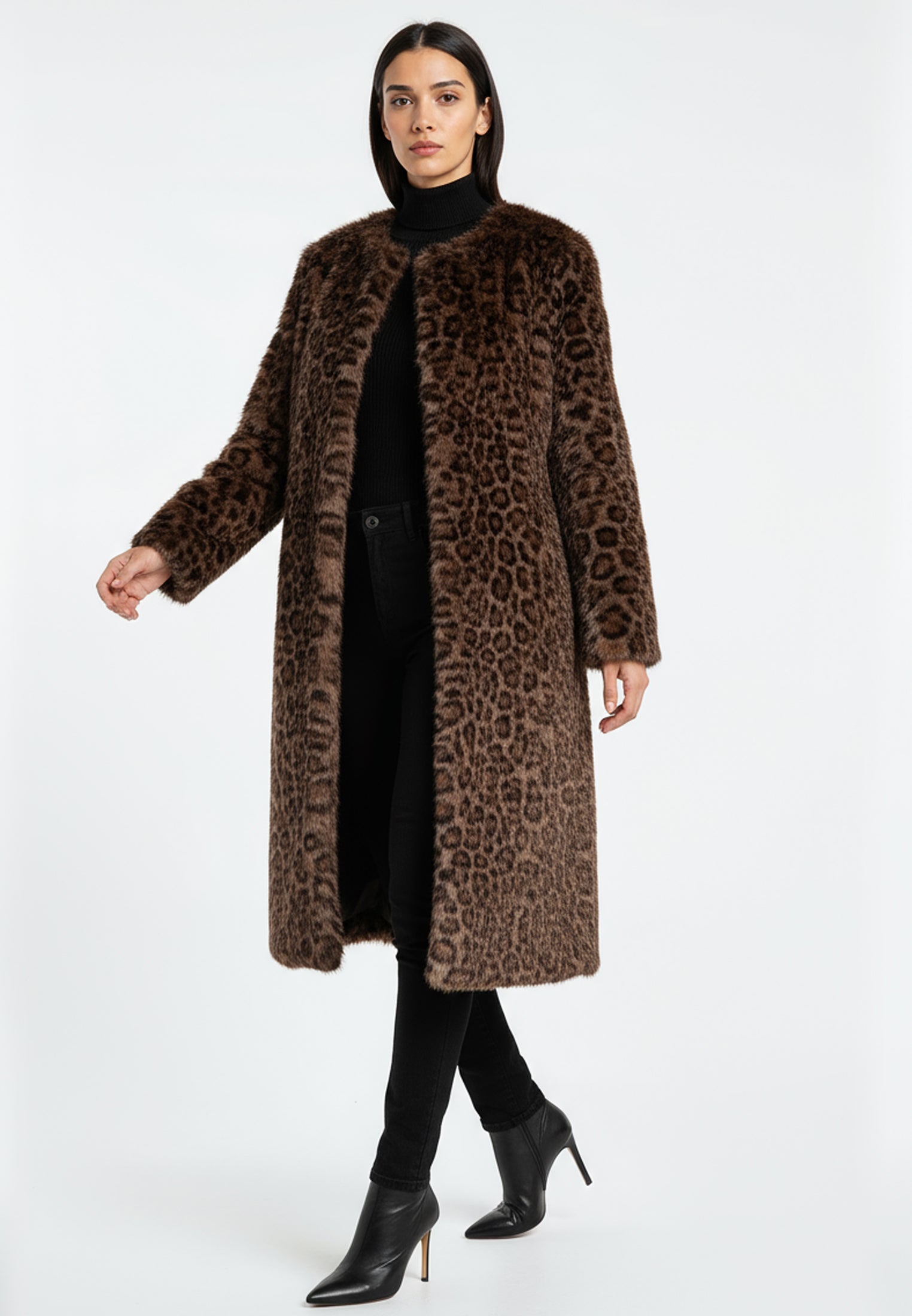 ESME COAT LEOPARD