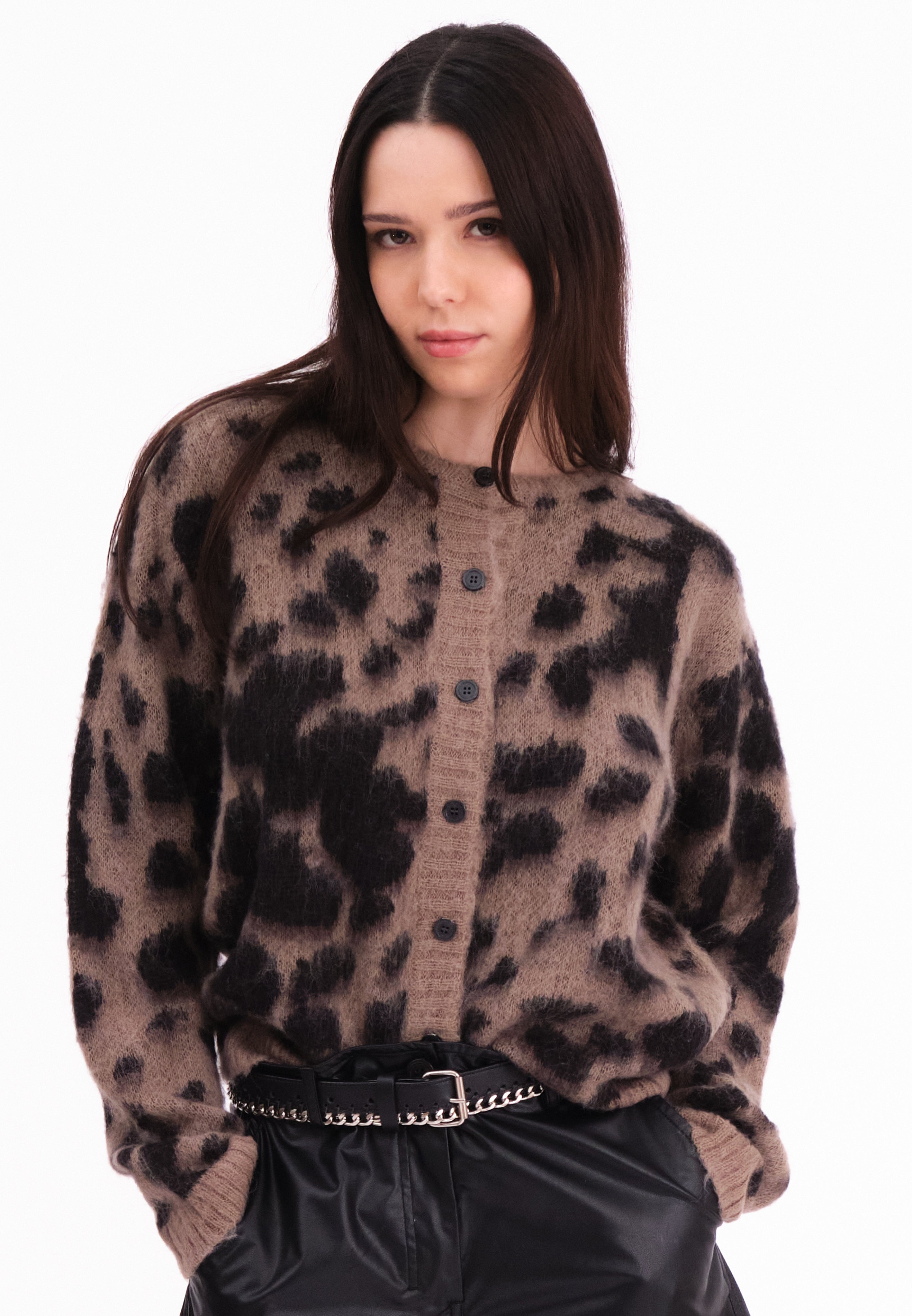 ERIN CARDIGAN BROWN