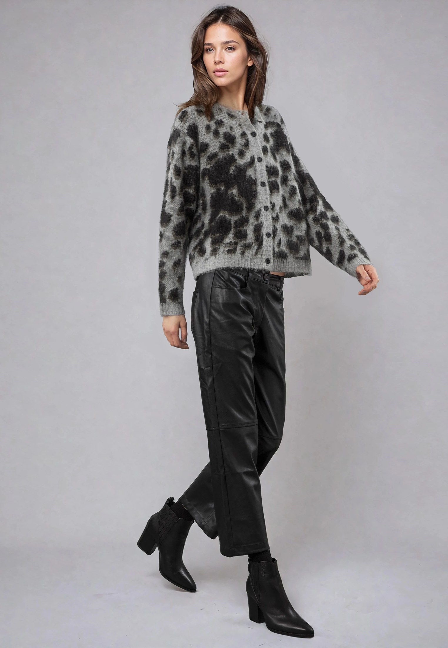 ERIN CARDIGAN GREY