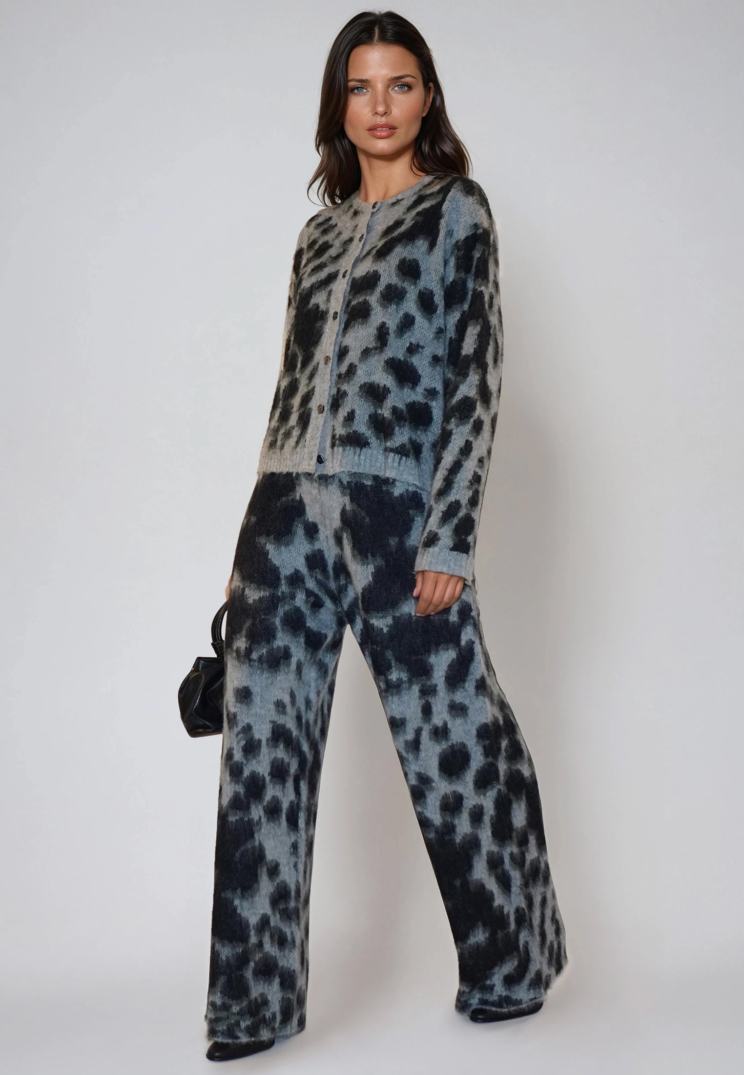ERIN KNITTED PANTS GREY & BLACK