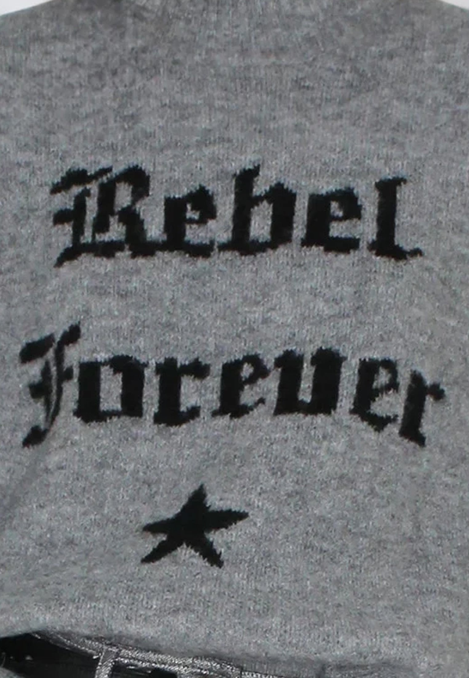 REBEL FOREVER JUMPER GREY MARL & BLACK