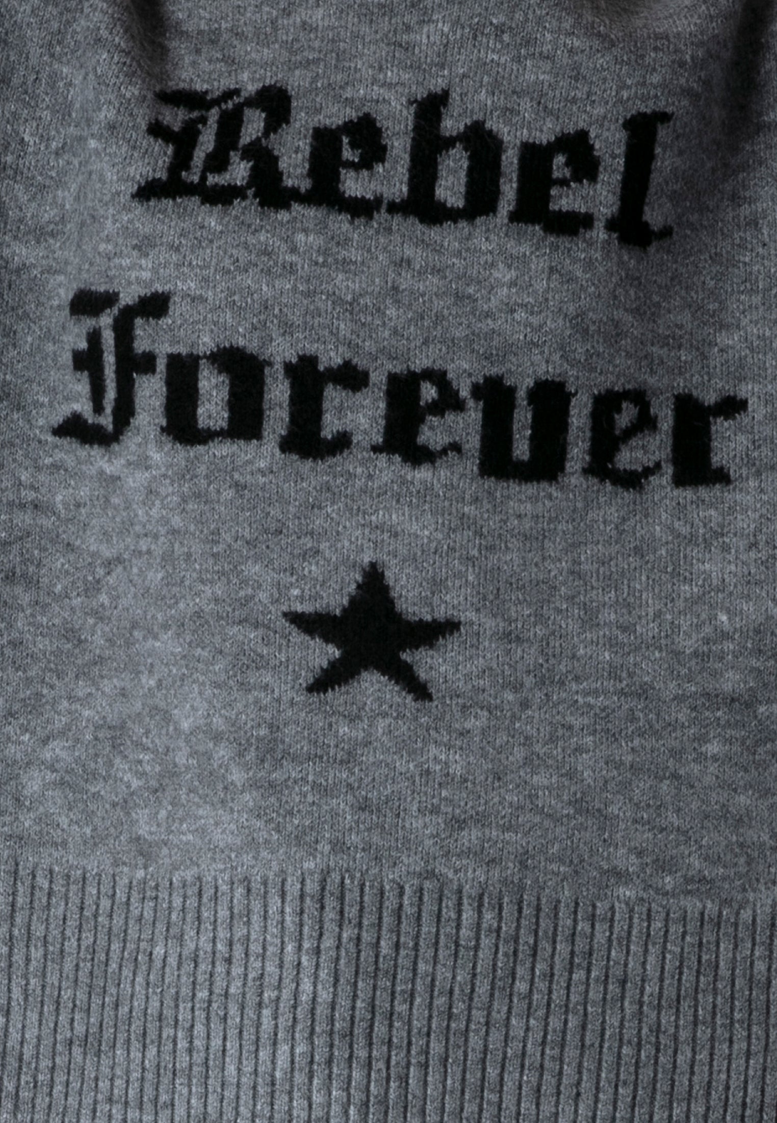 REBEL FOREVER JUMPER GREY MARL & BLACK