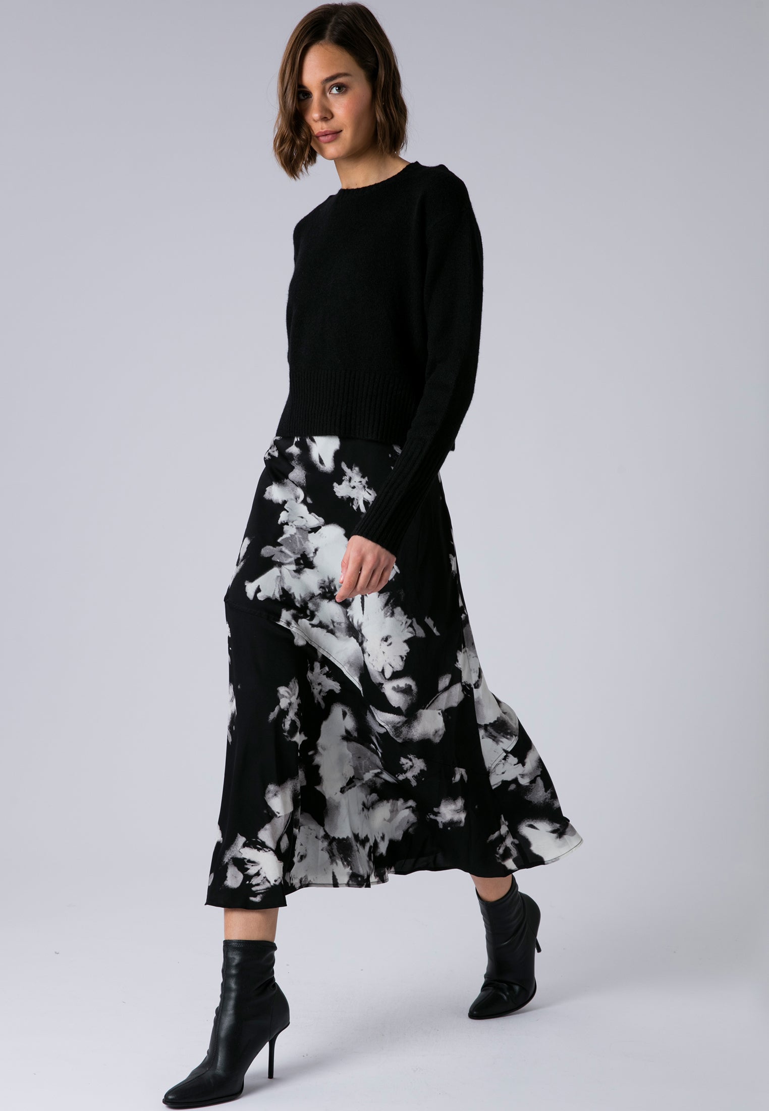 FAY DRESS BLOSSOM & BLACK