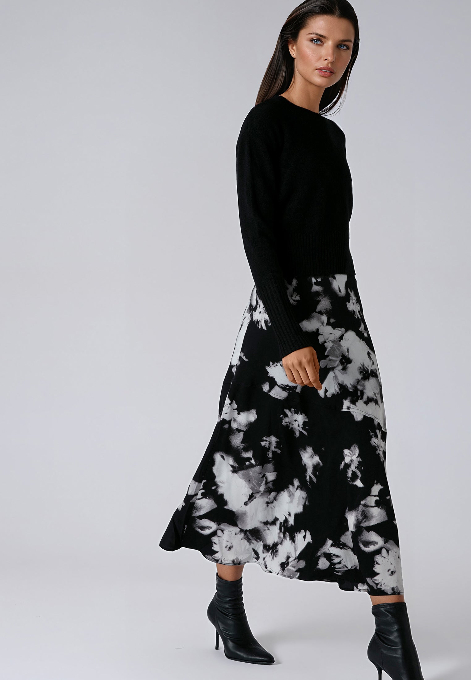 FAY DRESS BLOSSOM & BLACK