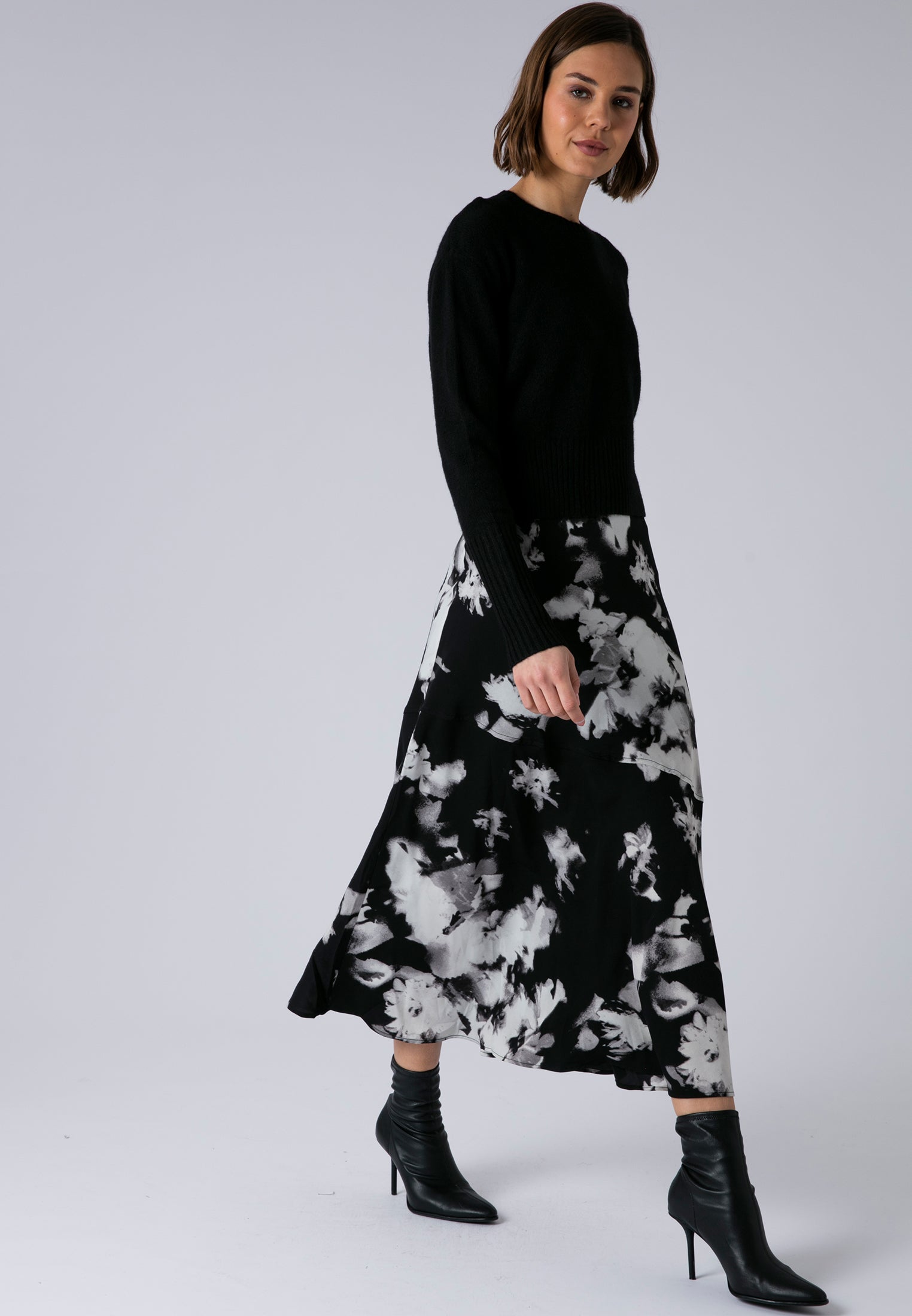 FAY DRESS BLOSSOM & BLACK