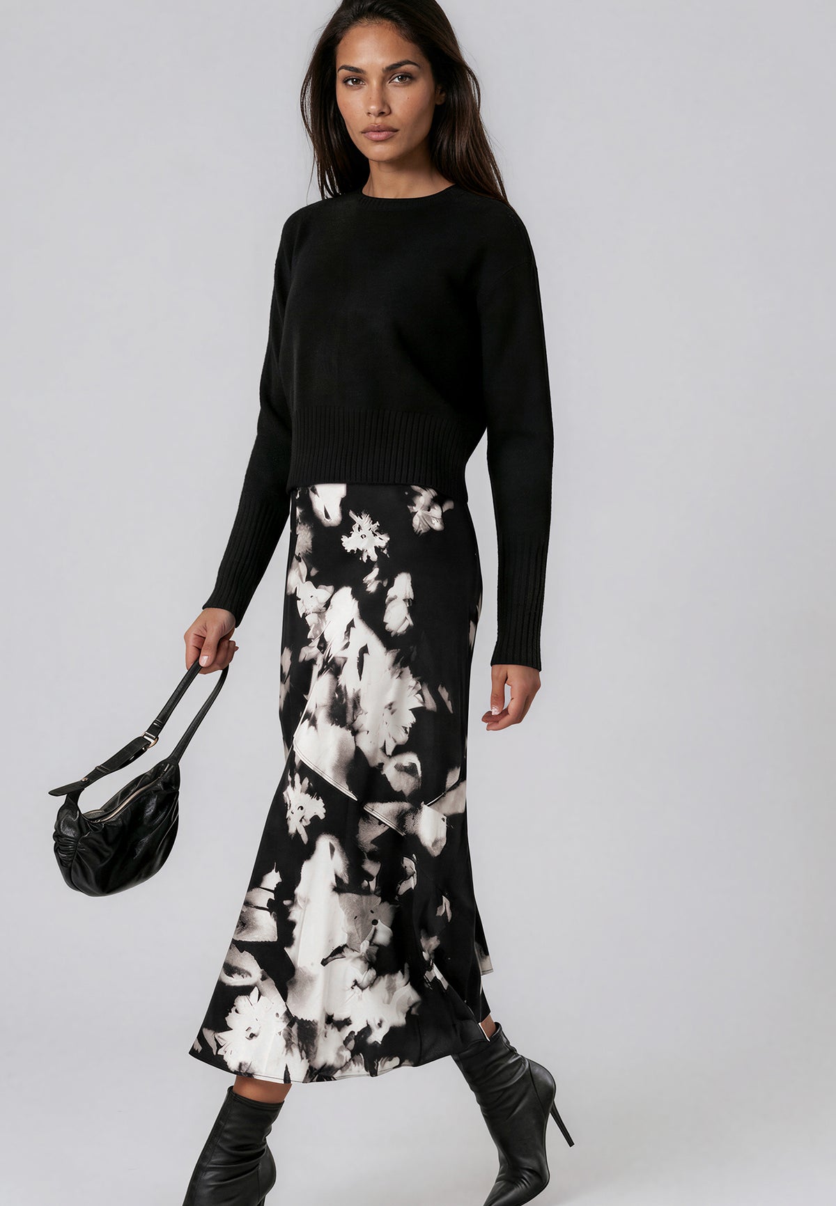 FAY DRESS BLOSSOM & BLACK