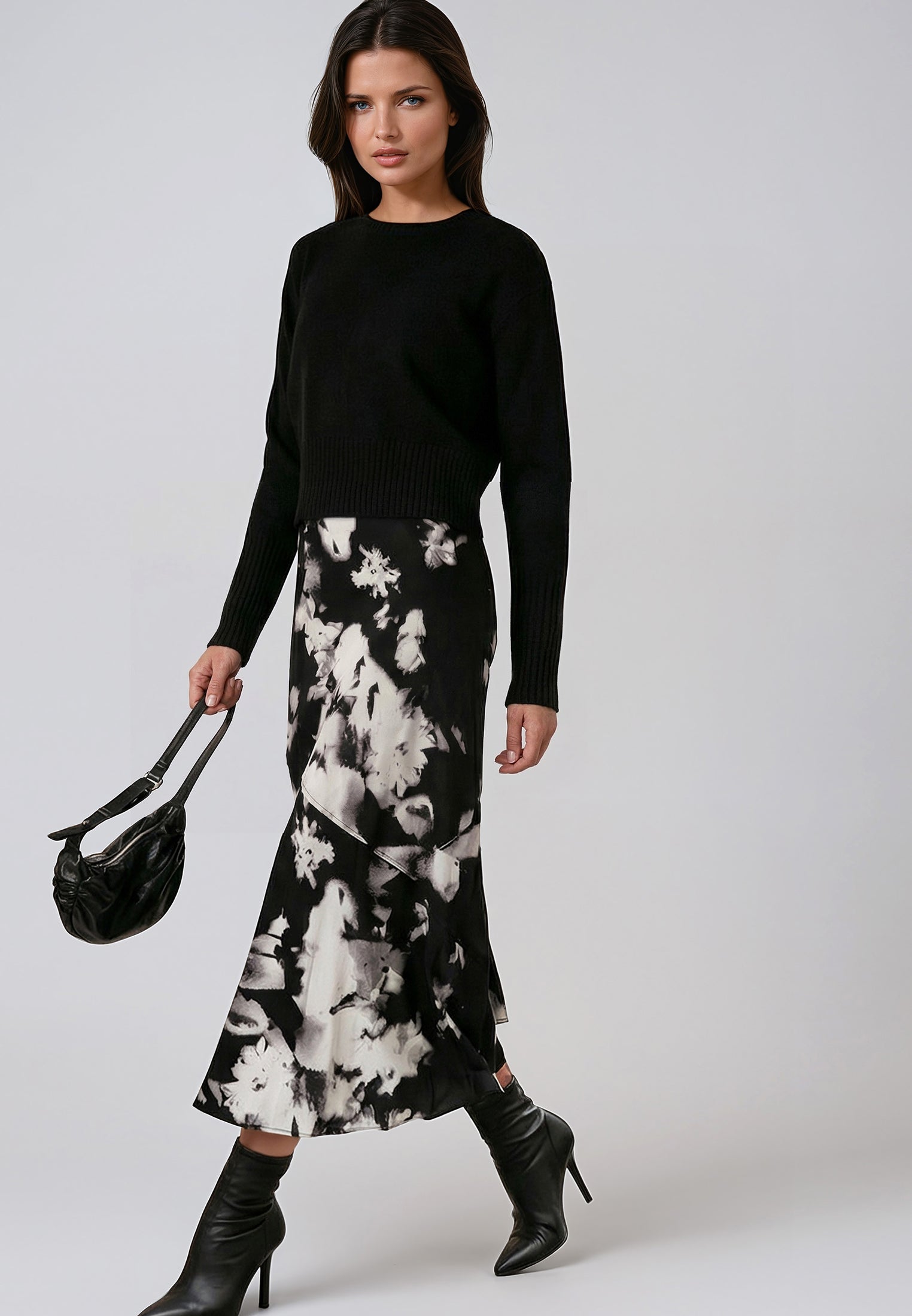 FAY DRESS BLOSSOM & BLACK