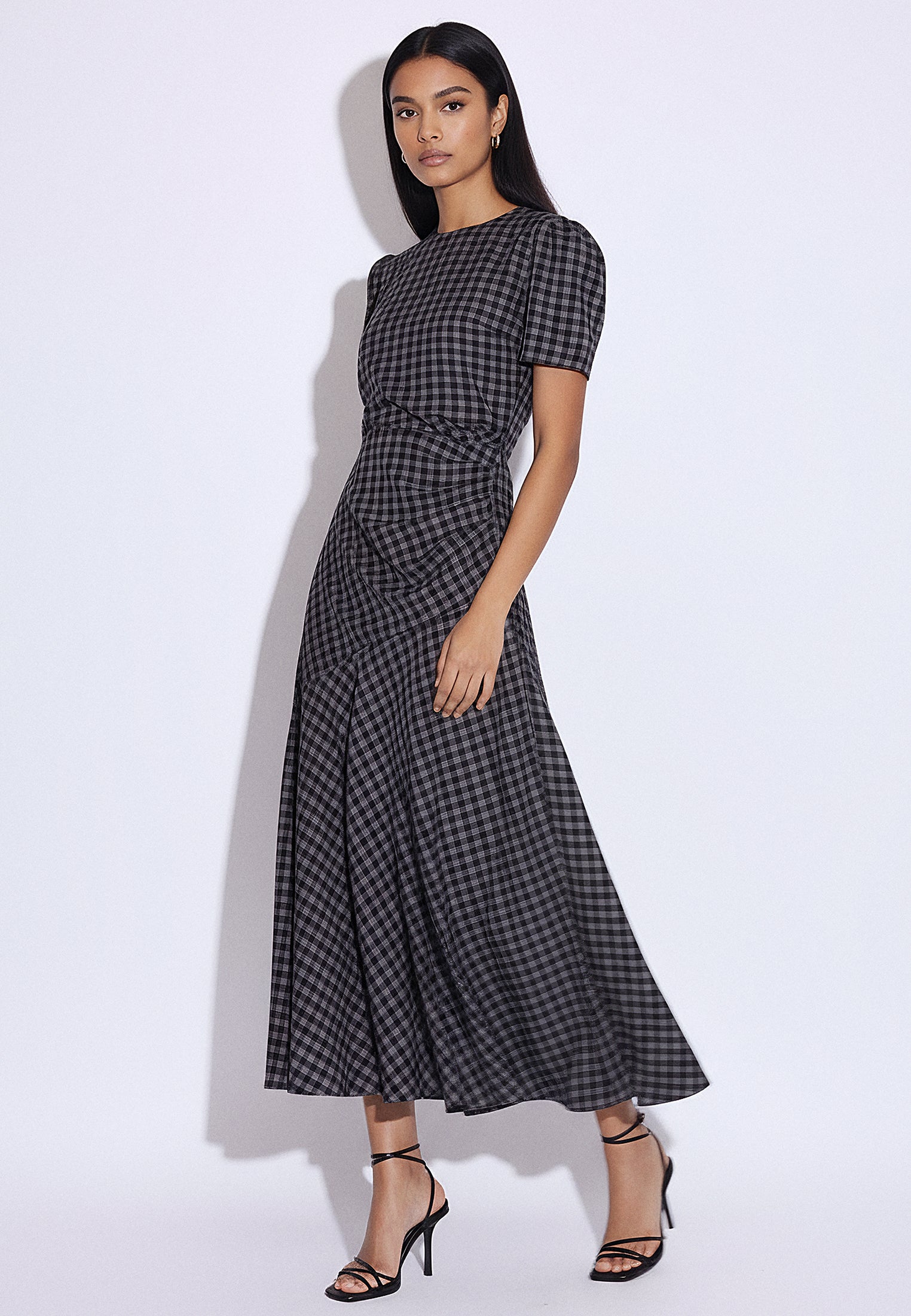HOLLY MAXI DRESS CHECK