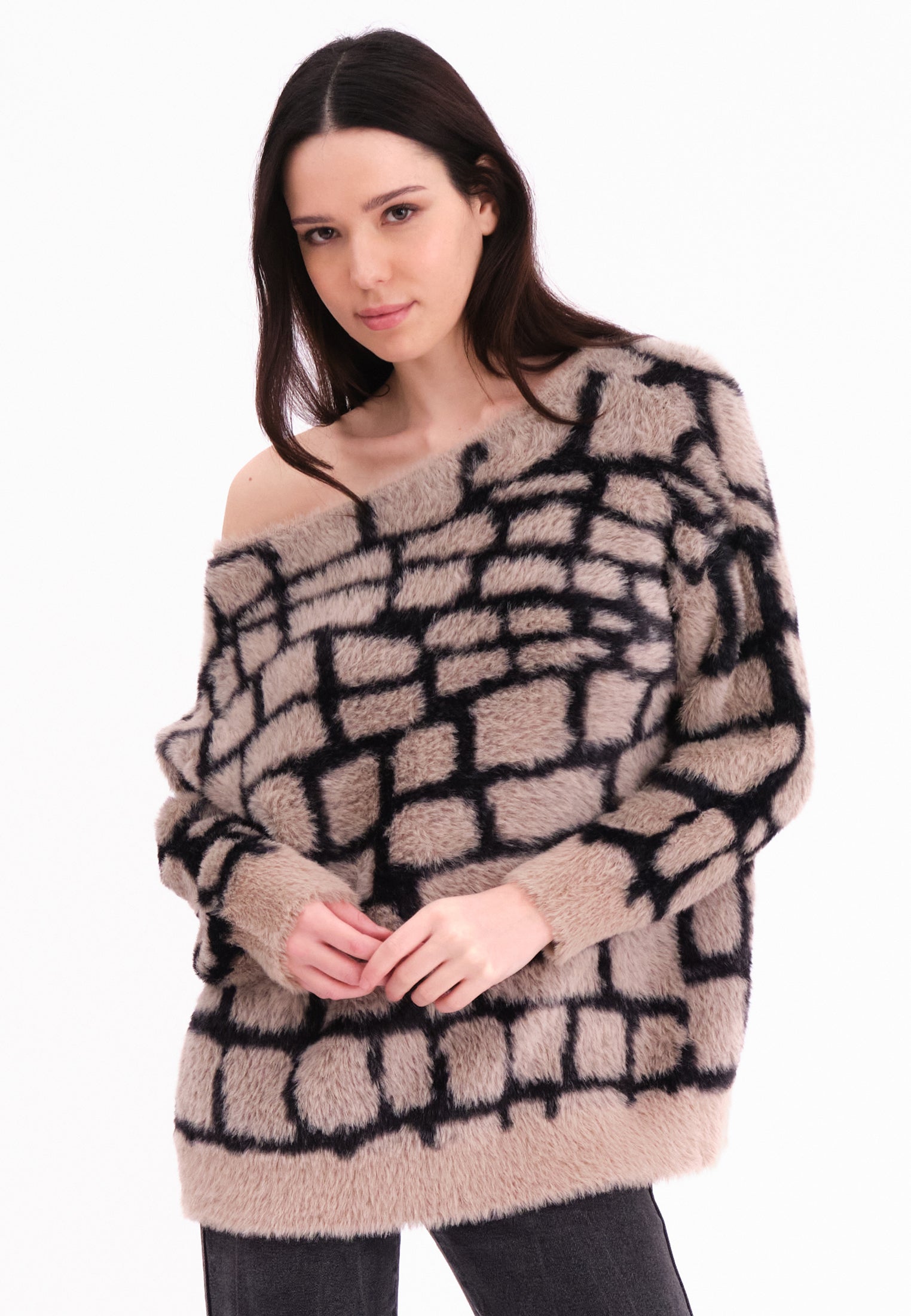 IRIS JUMPER STONE & BLACK