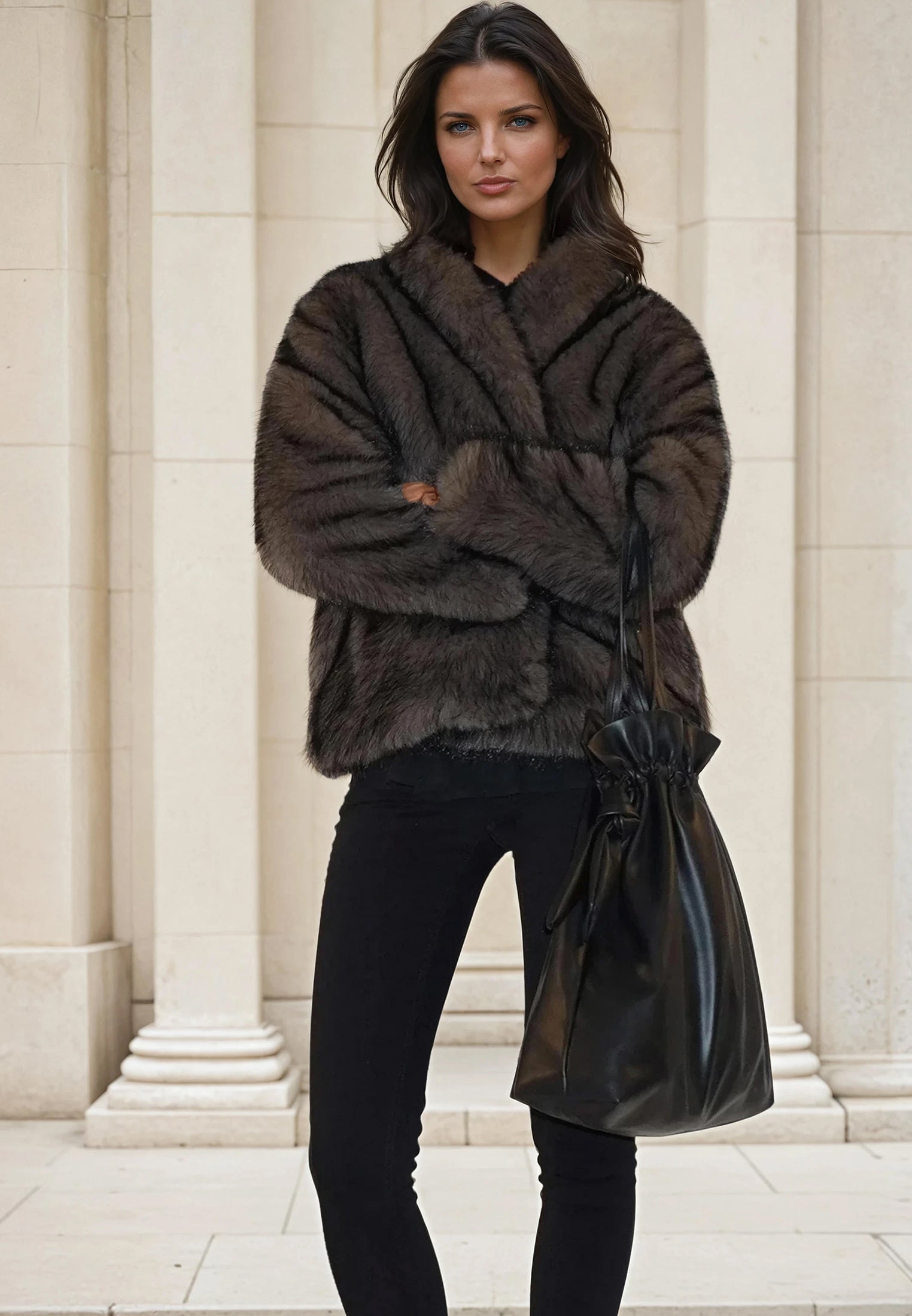 LUNA COAT BROWN