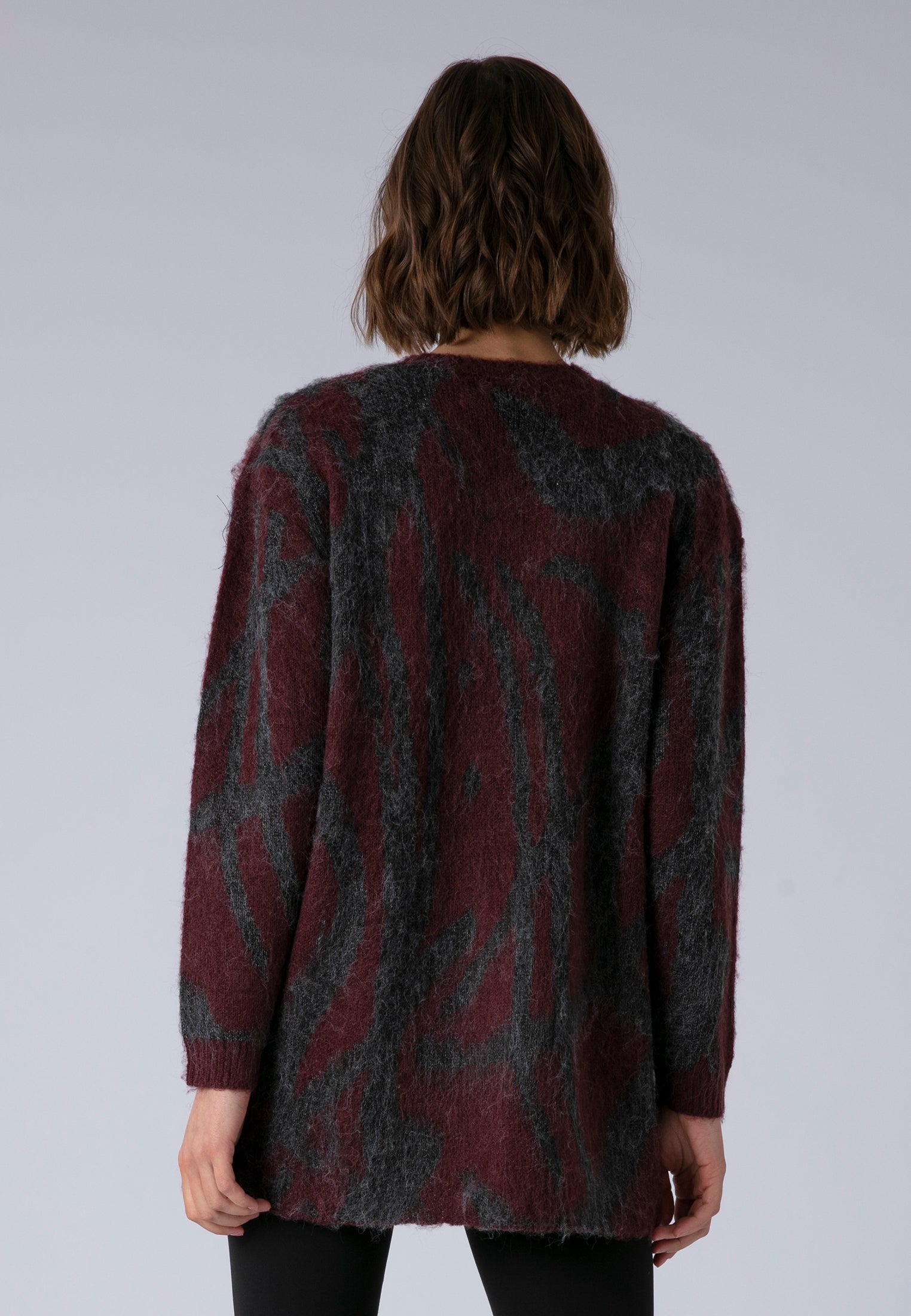 MAYA JUMPER DRESS CHARCOAL & PORT