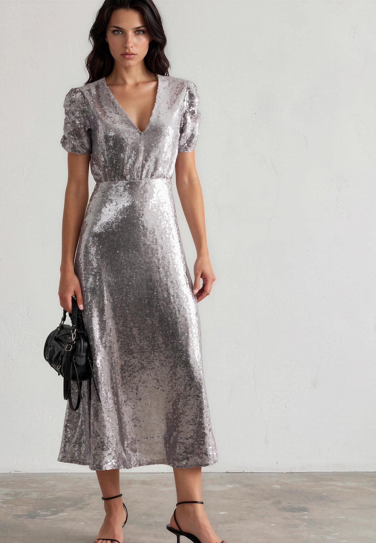 NAOMI DRESS SILVER