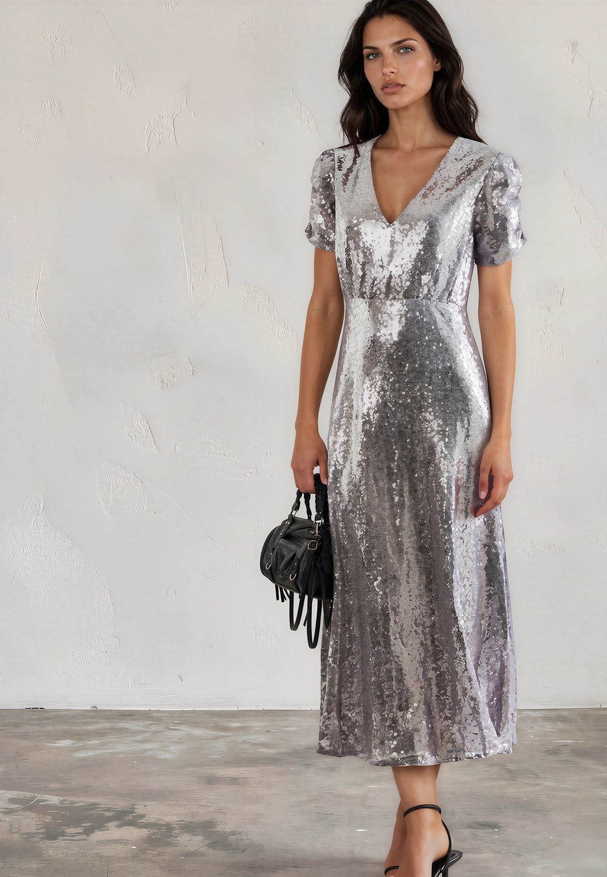 NAOMI DRESS SILVER