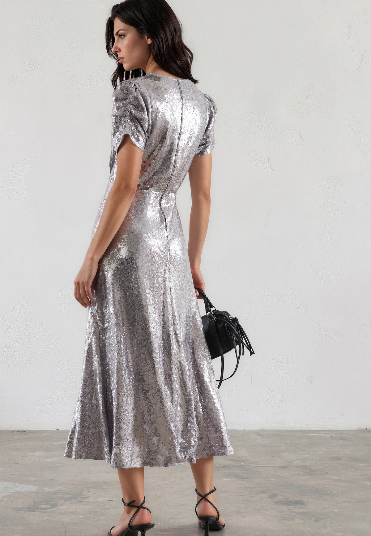 NAOMI DRESS SILVER