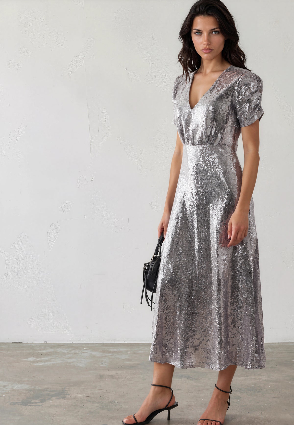 NAOMI DRESS SILVER
