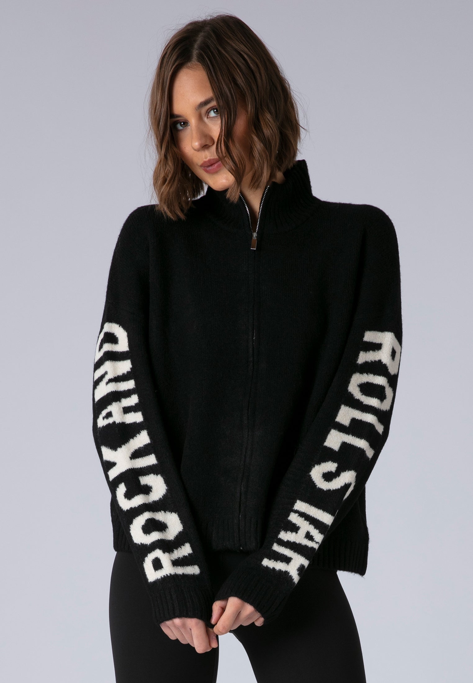 PHOEBE CARDIGAN BLACK & WHITE