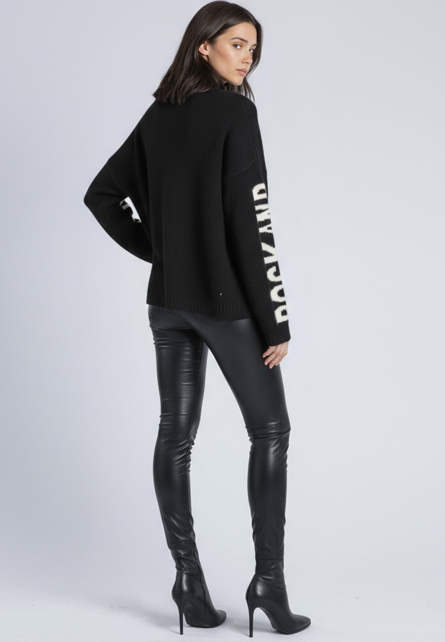 PHOEBE CARDIGAN BLACK & WHITE