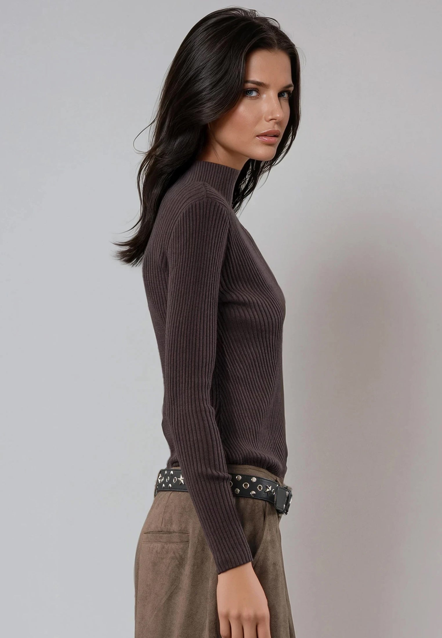 SERENA JUMPER BROWN